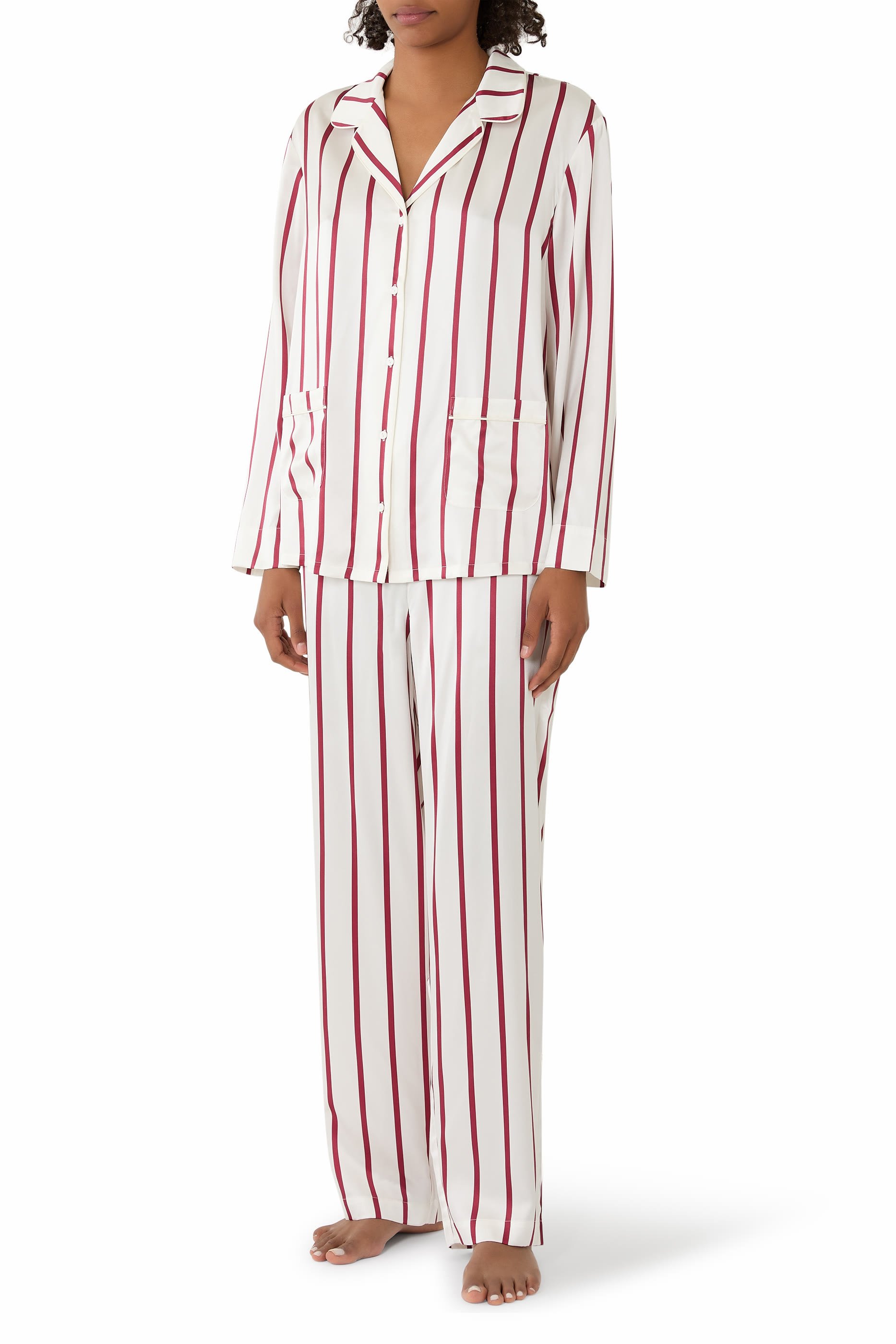  Silk Classic Stripe Pajama Set 