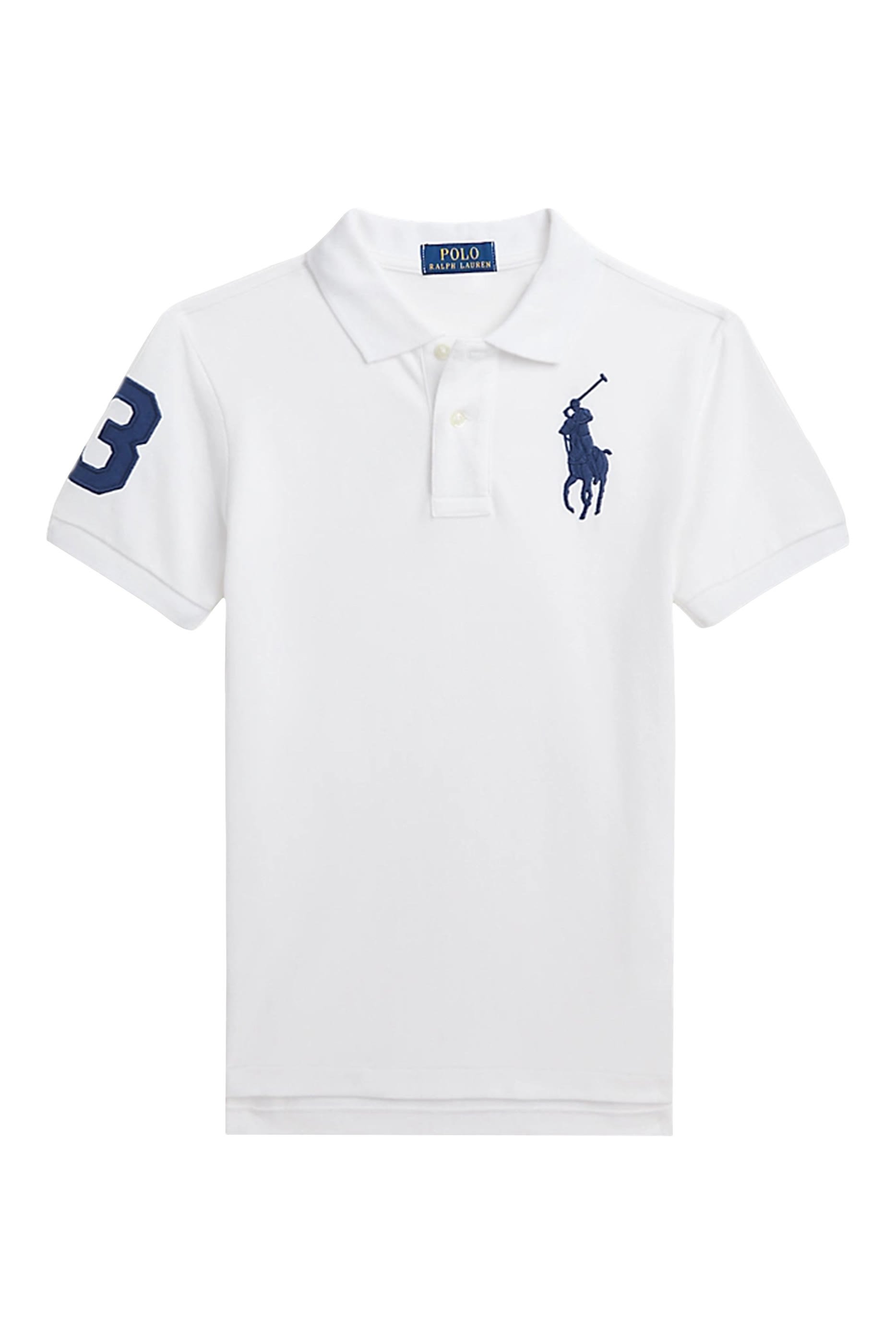Kids Slim Fit Cotton Mesh Polo