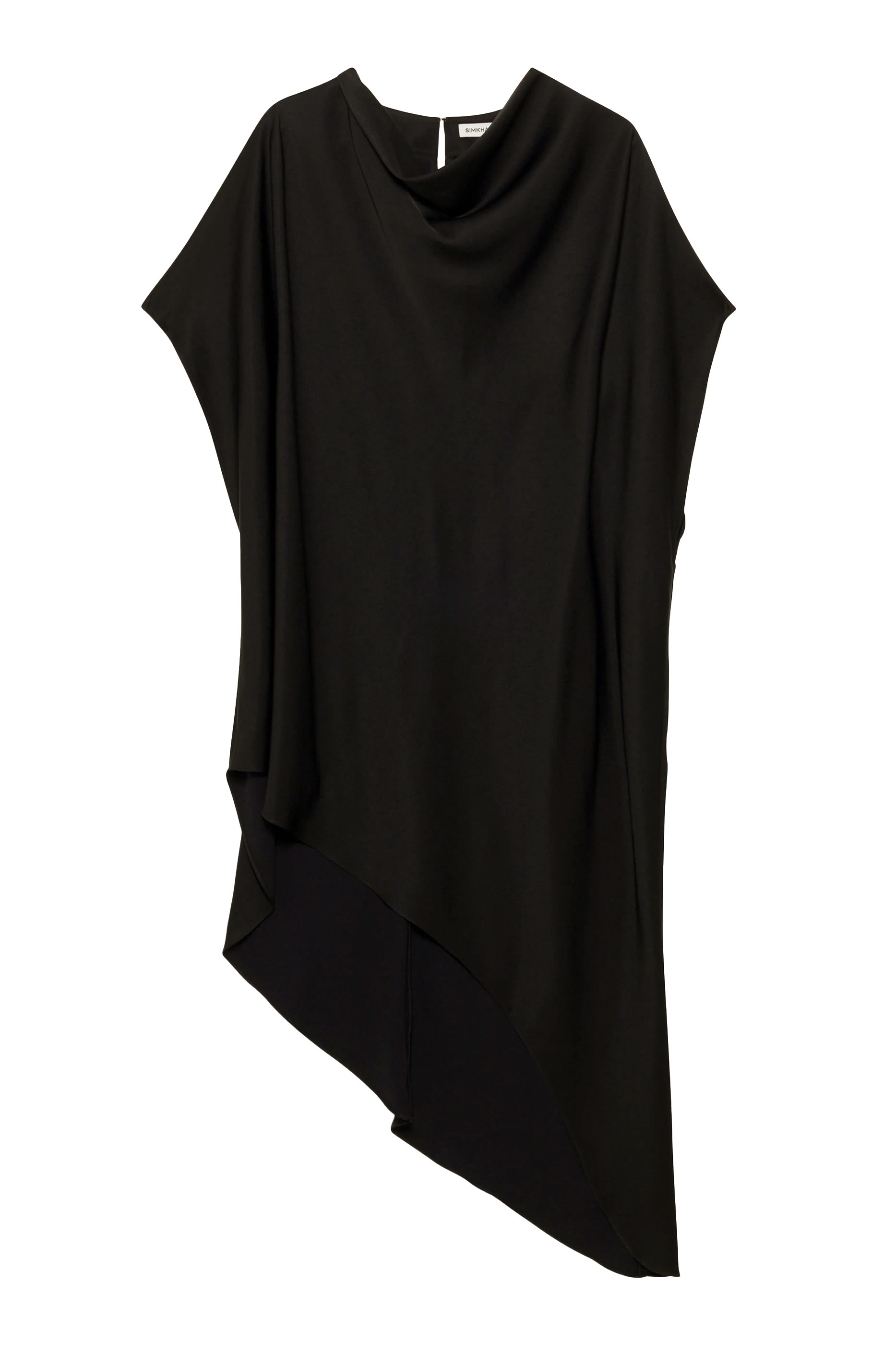 Sadia Satin Mini Cape Dress