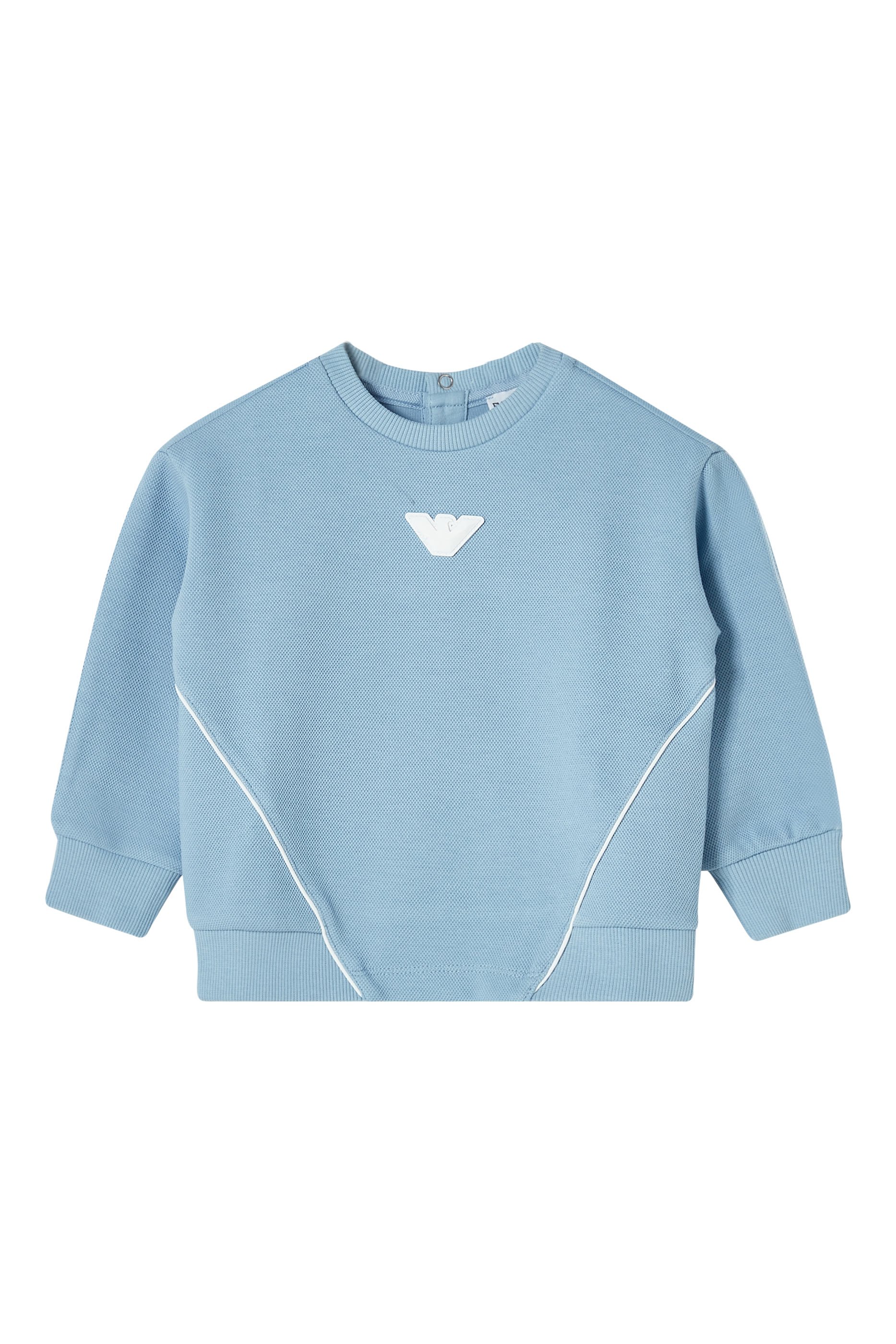 Kids Logo and Piping Piqu&eacute; Sweatshirt