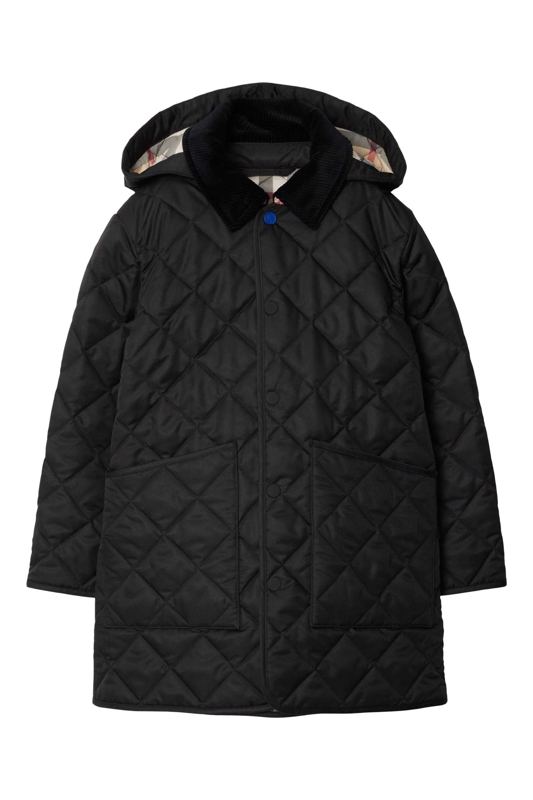 Kids Corduroy-Collar Quilted Jacket