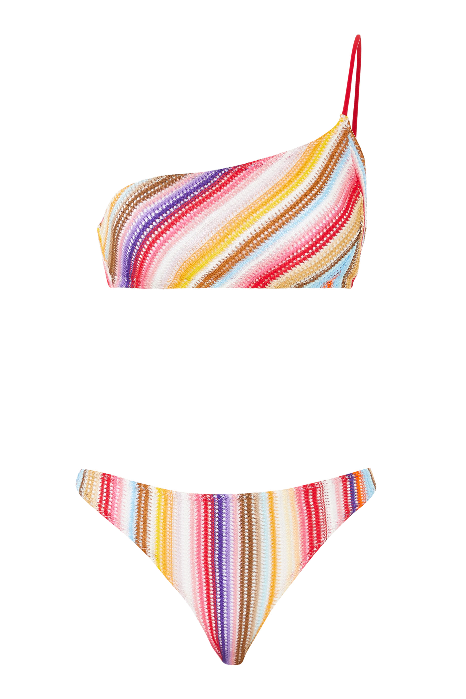 Mare One Shoulder Knit Bikini