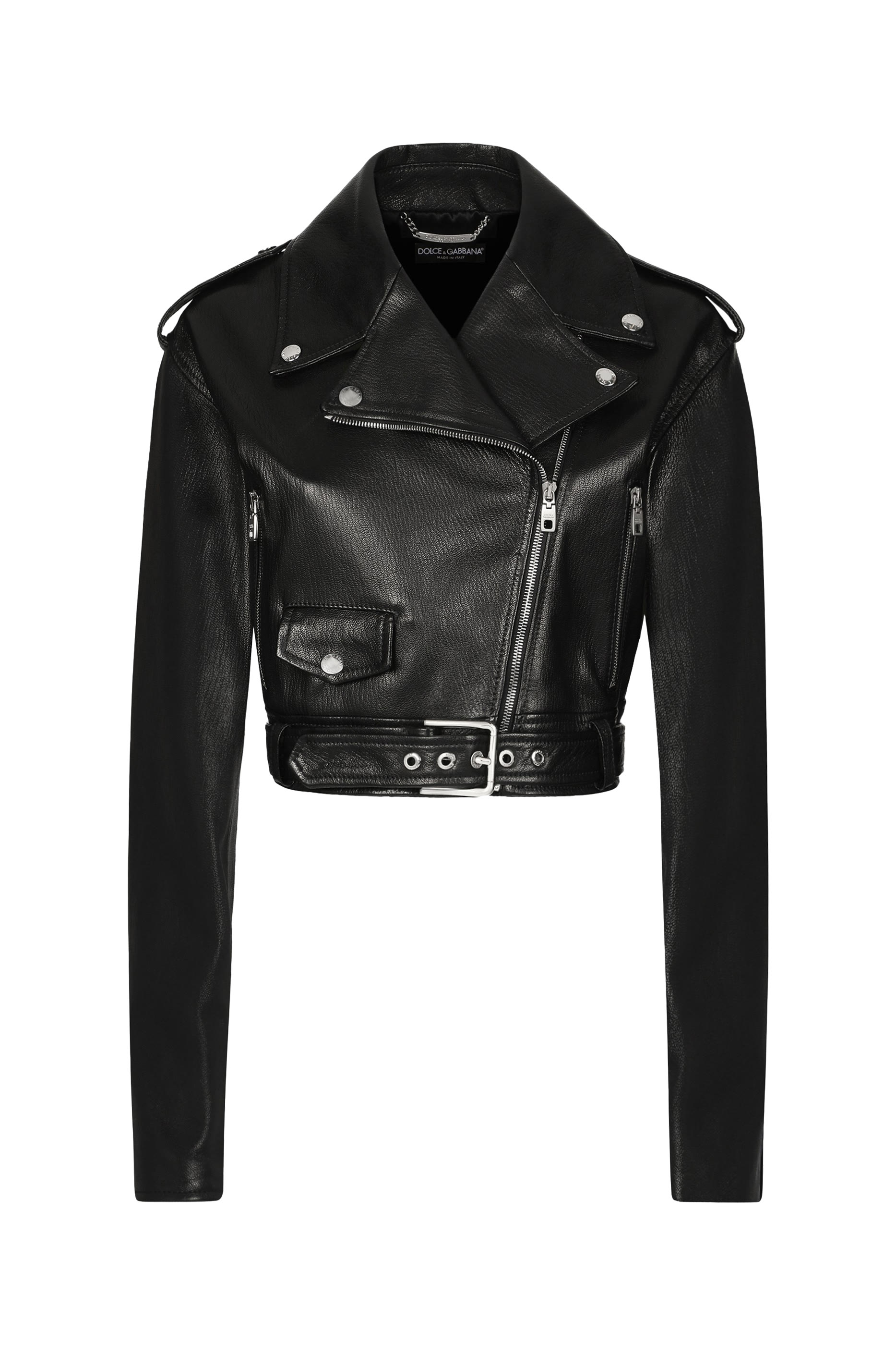 Plongé Nappa Leather Biker Jacket
