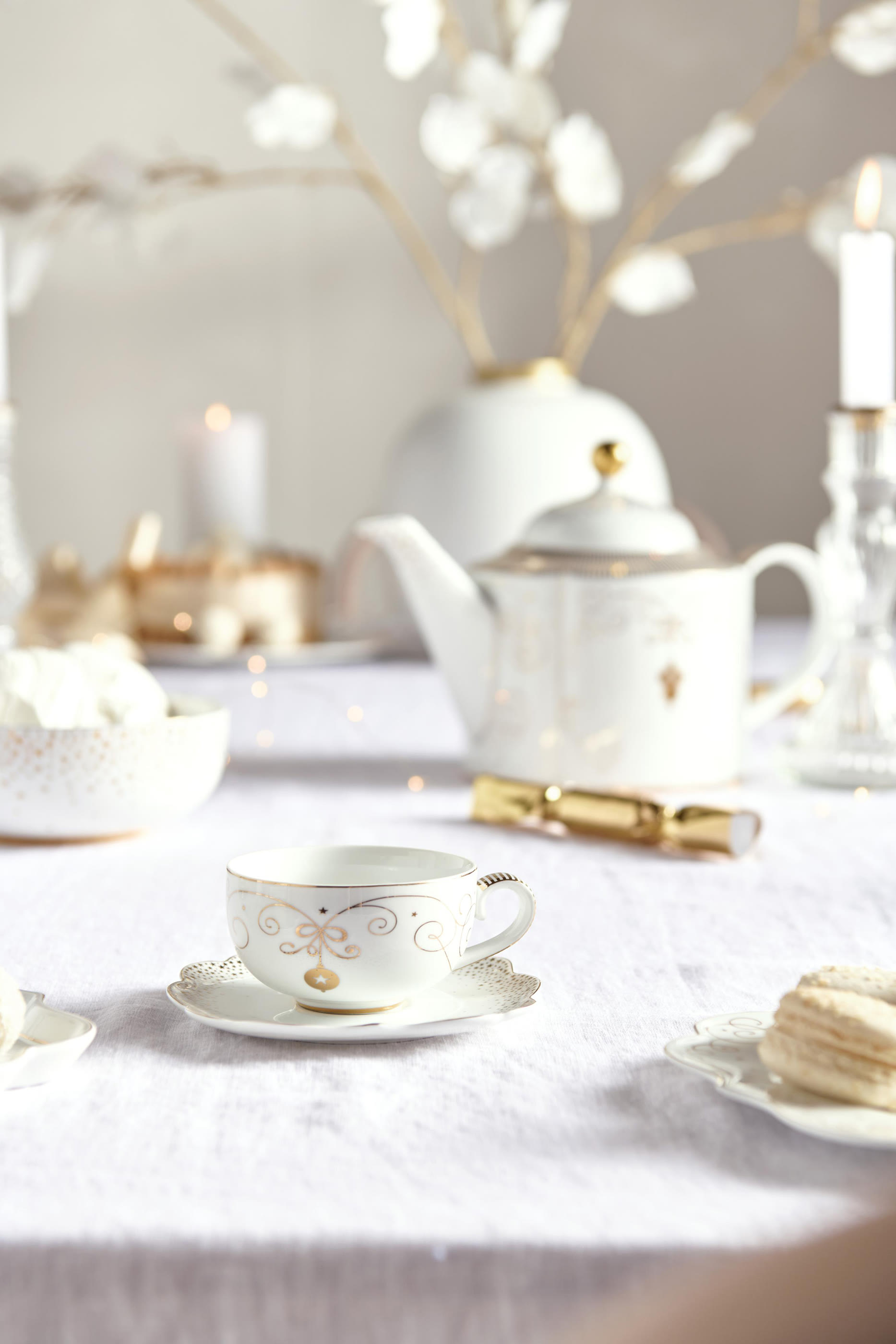 Royal Winter White Espresso Cup & Saucer