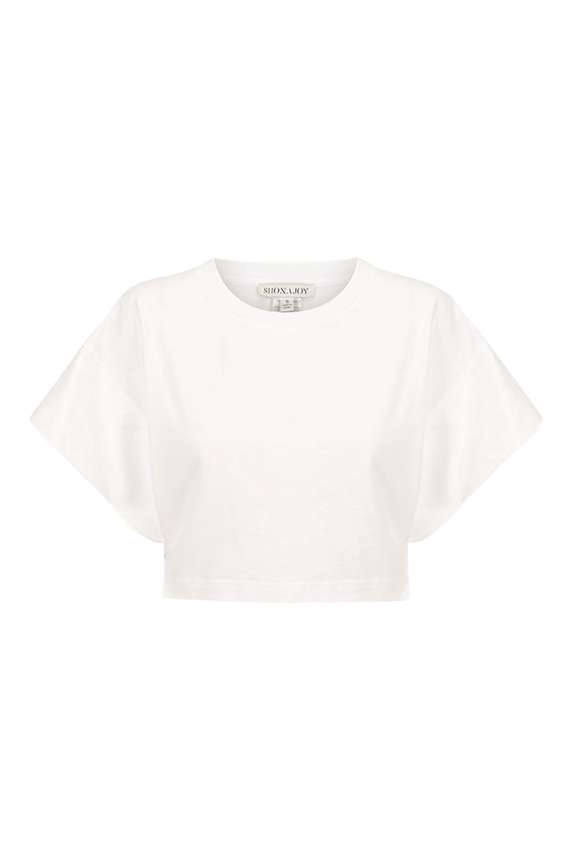 Alda Open Back Drawstring Crop T Shirt