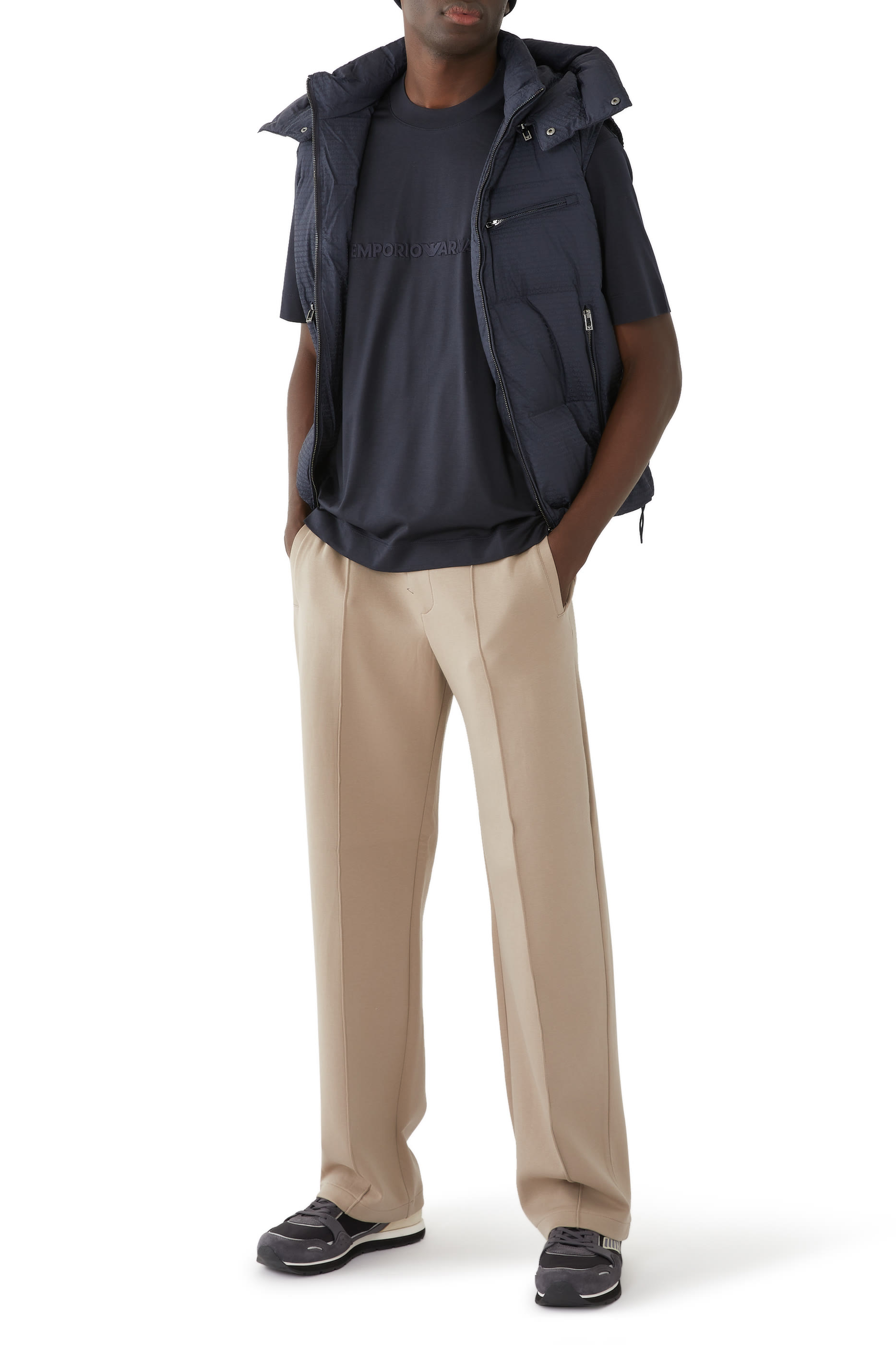 Macro EA Text Logo Tencel T-Shirt