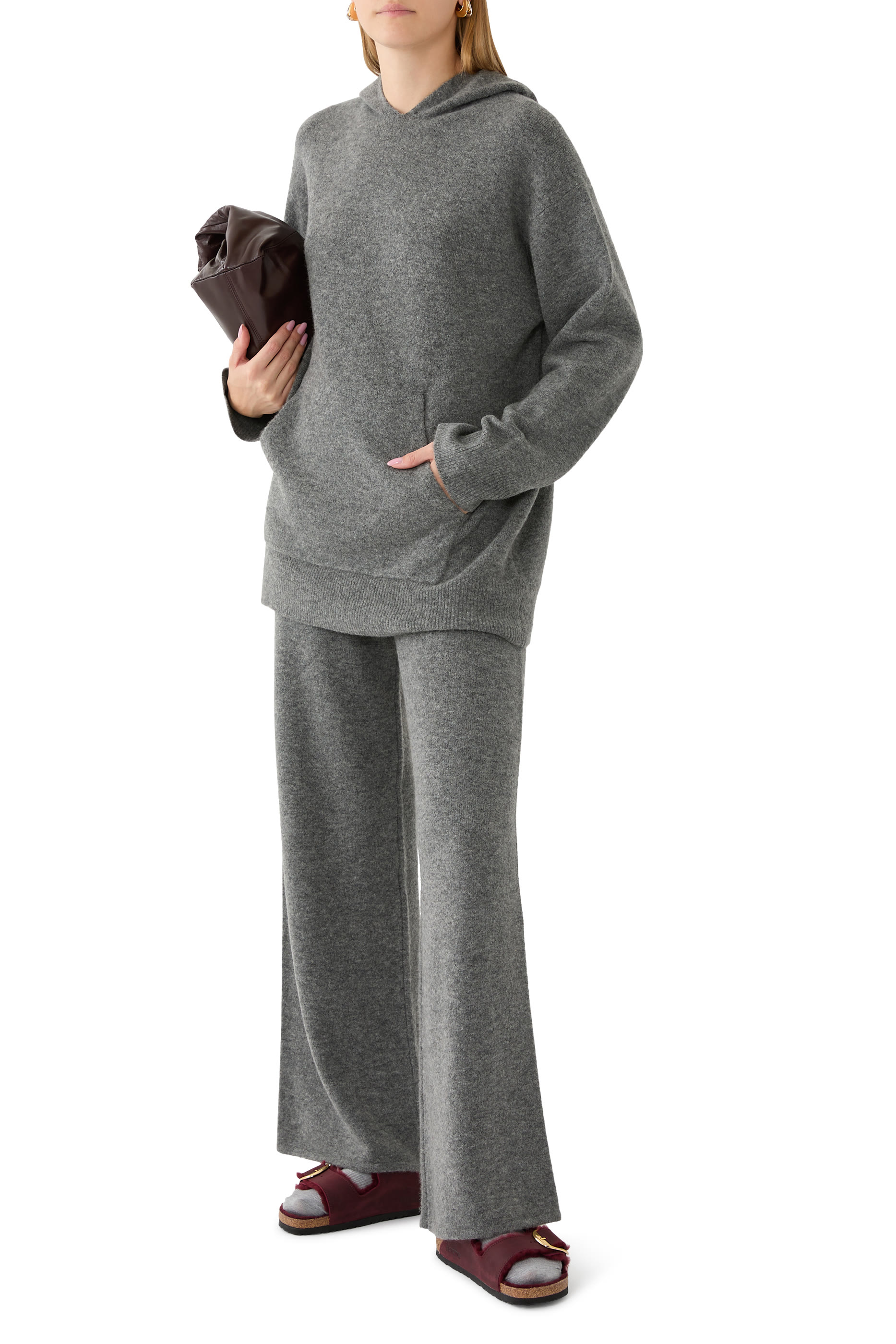 Wool and Cashmere-Blend Knit Hoodie