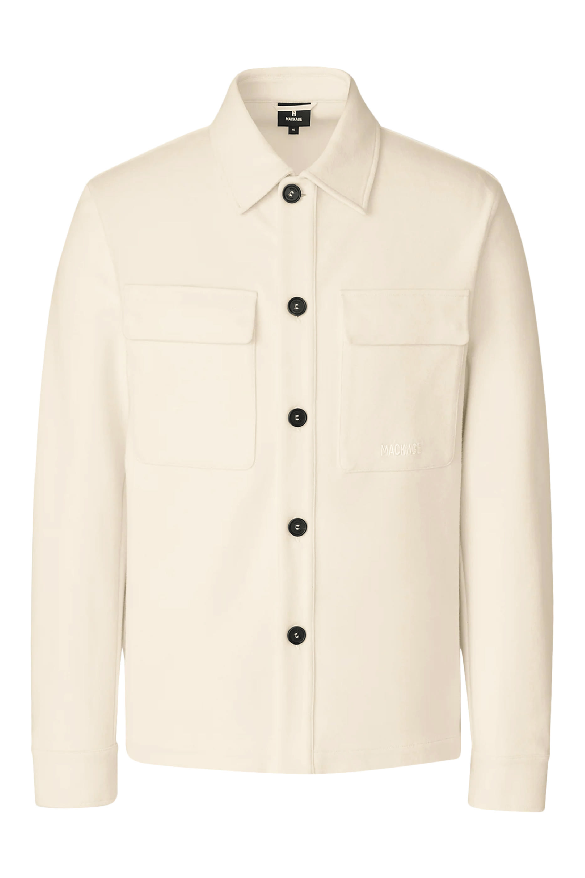 PORTER-K Brushed Knit Shirt Jacket