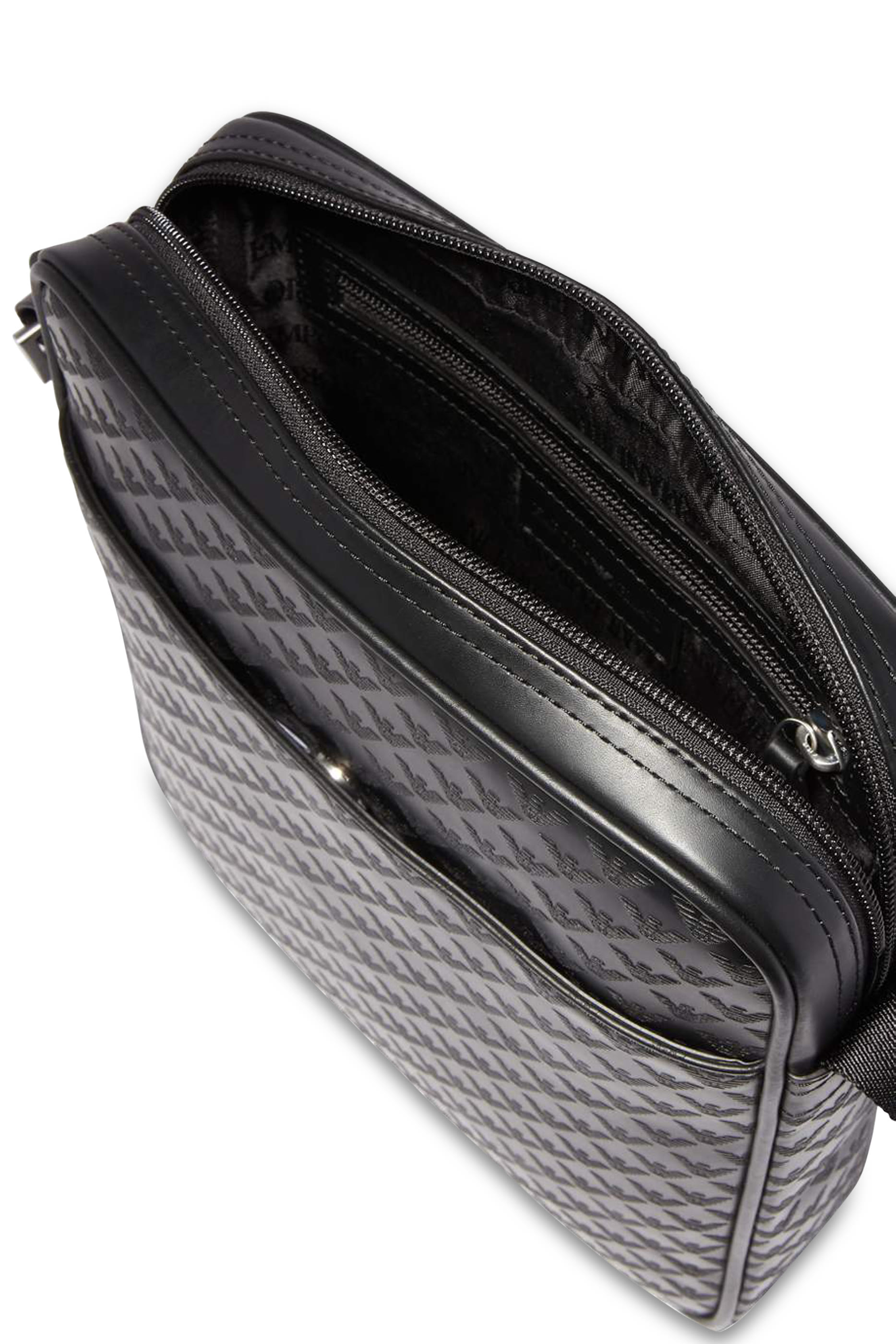 Logo-Embossed Messenger Bag