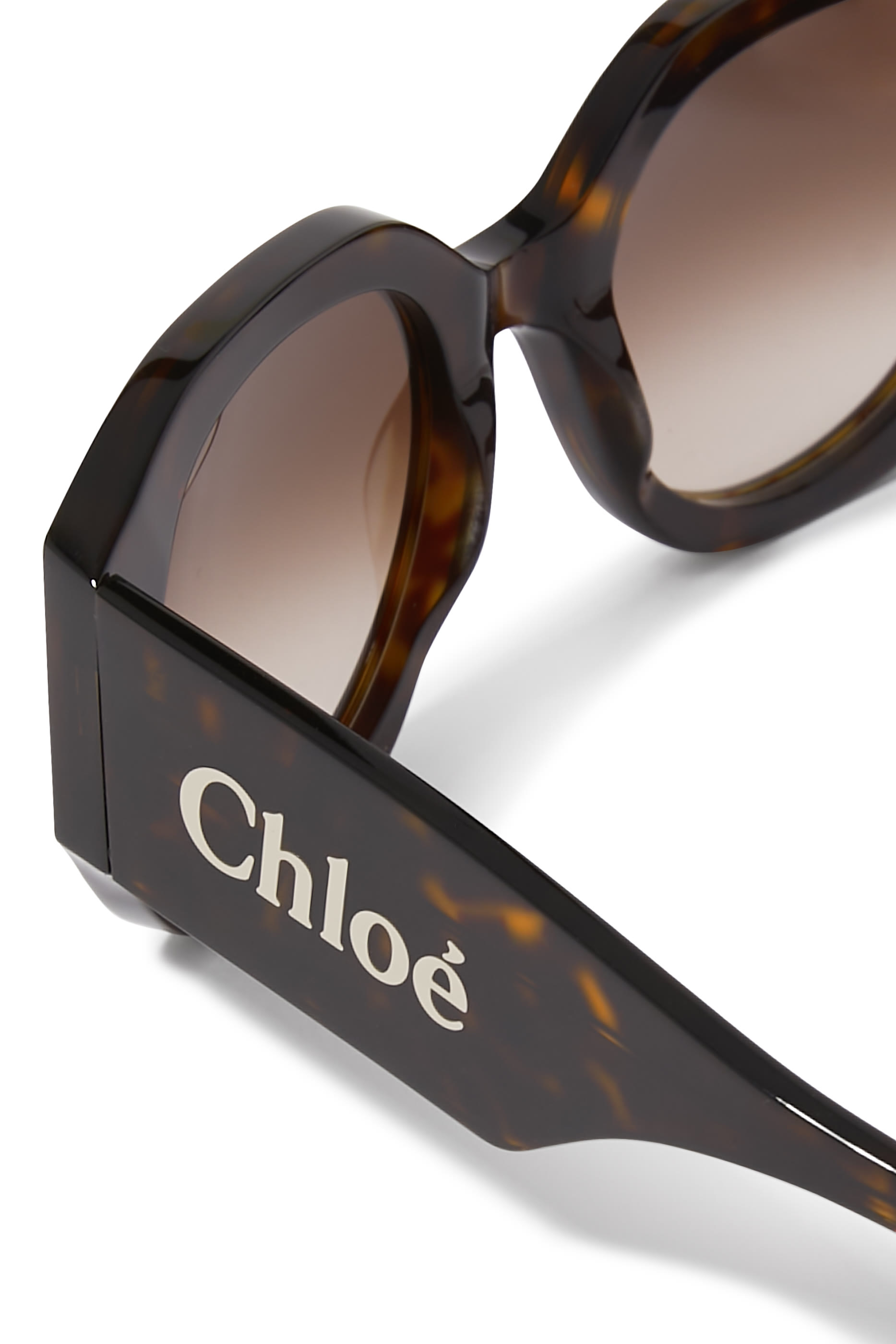 Tortoiseshell Logo Sunglasses