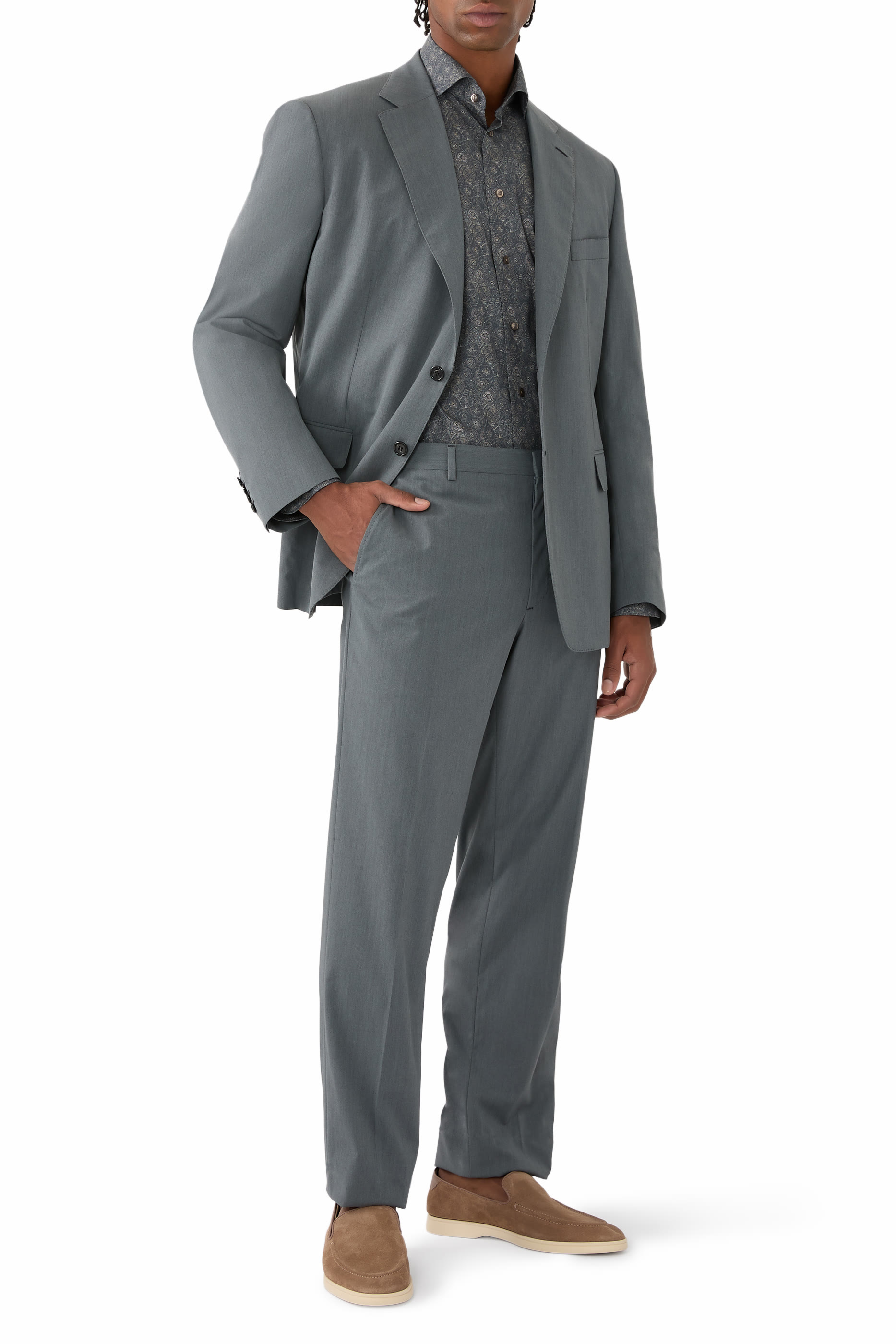 Sharkskin Wool Trevi Suit