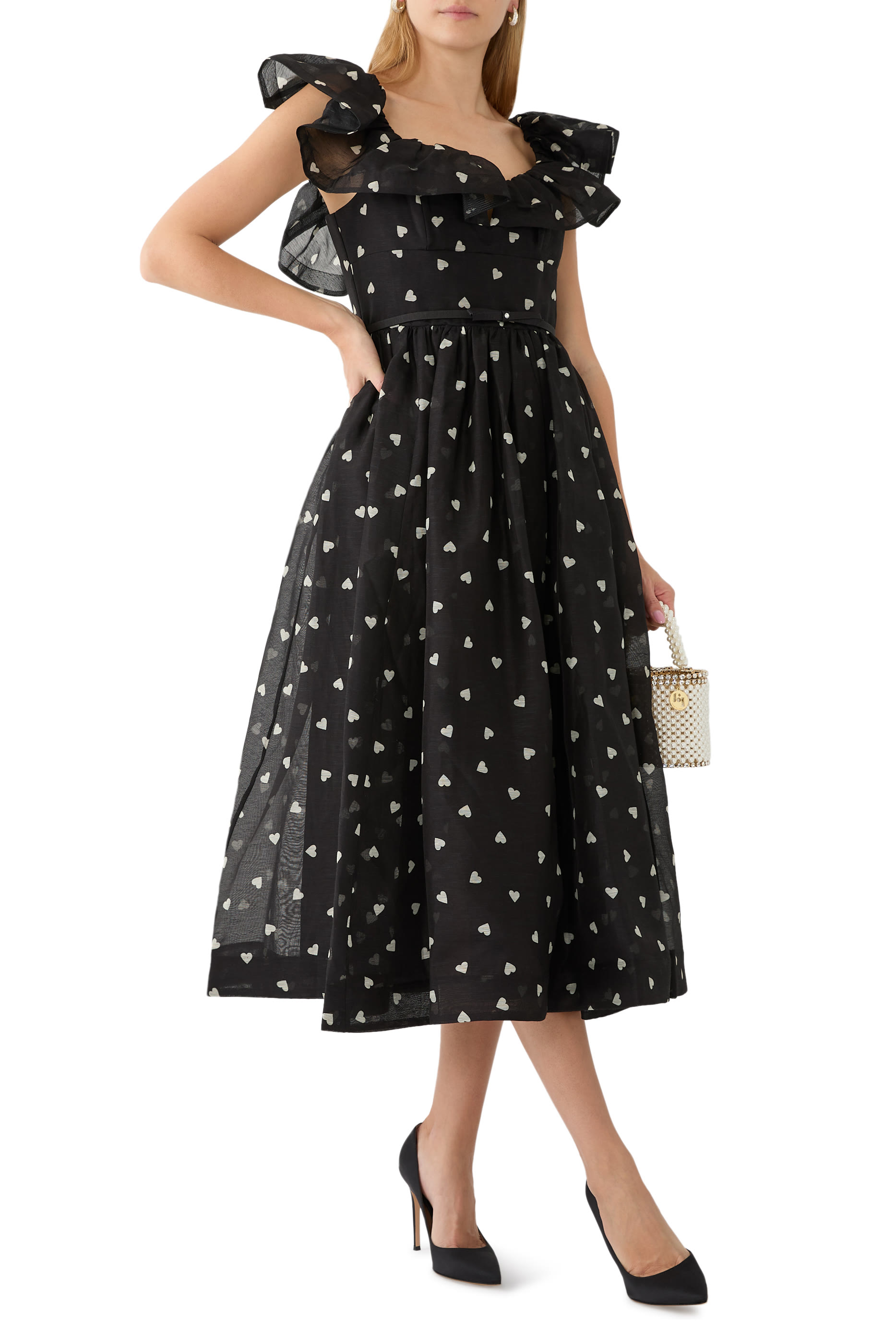 Crush Frilled Midi Dress