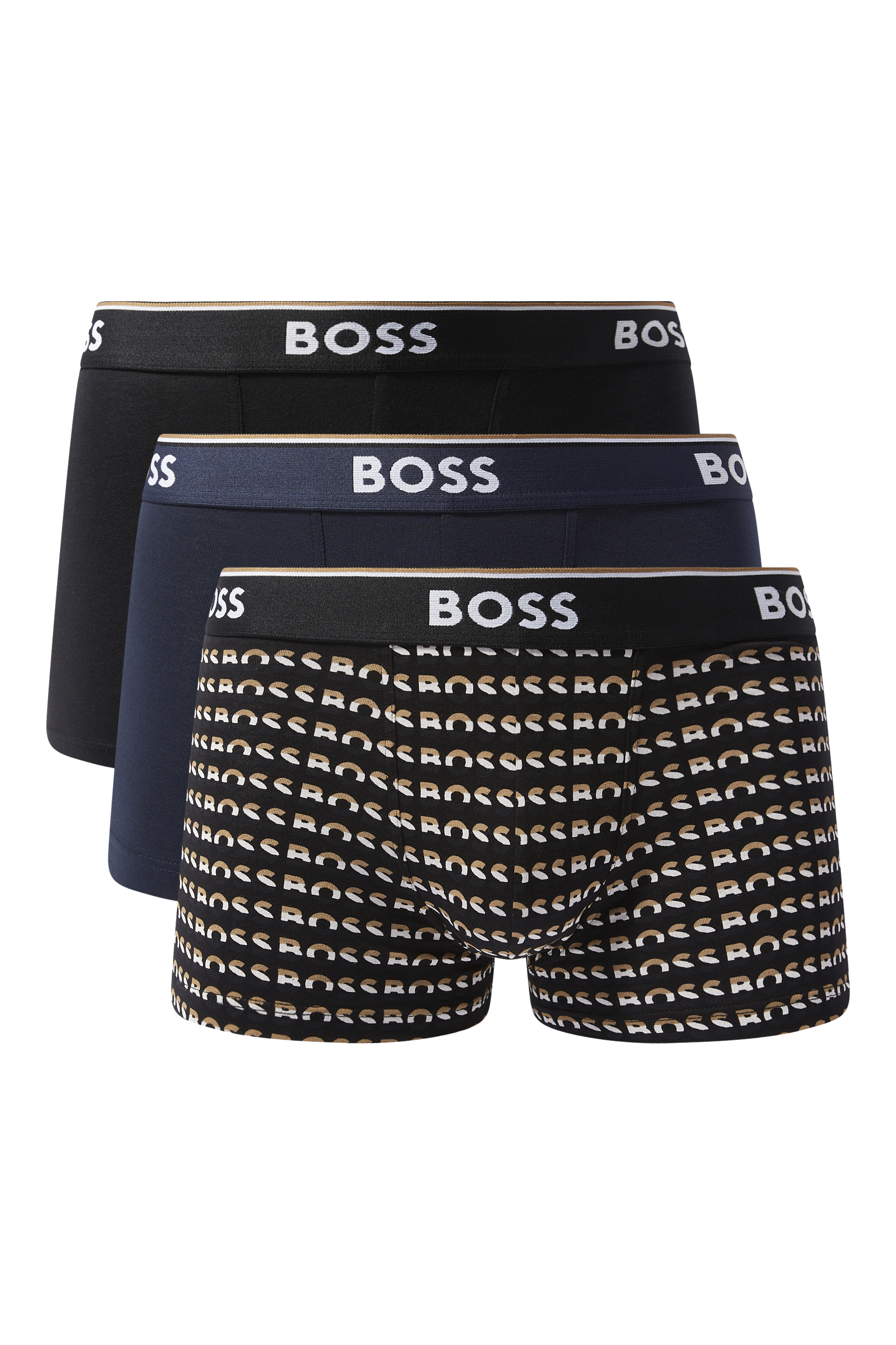 Logo Waistband Boxer Briefs, Pack Of 3