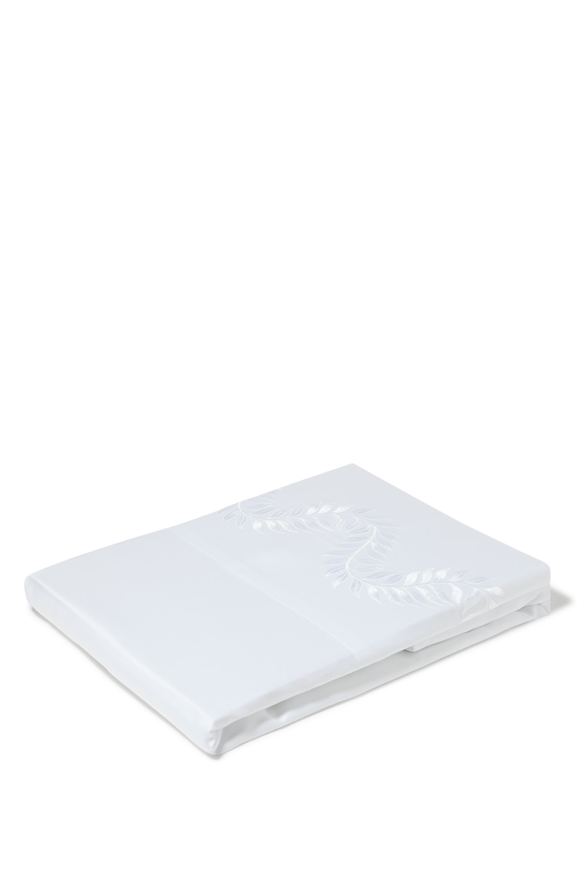 Laurels Embroidery 600TC Flat Sheet