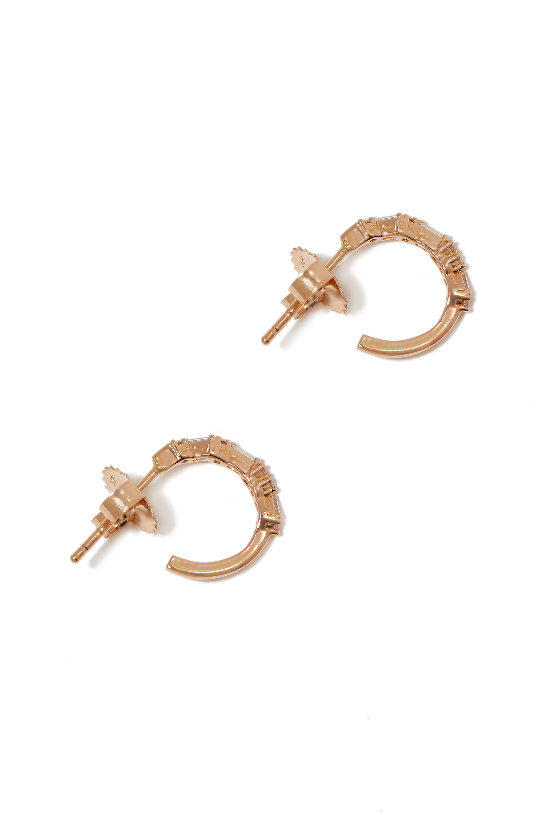 Fireworks Diamond Hoop Earrings