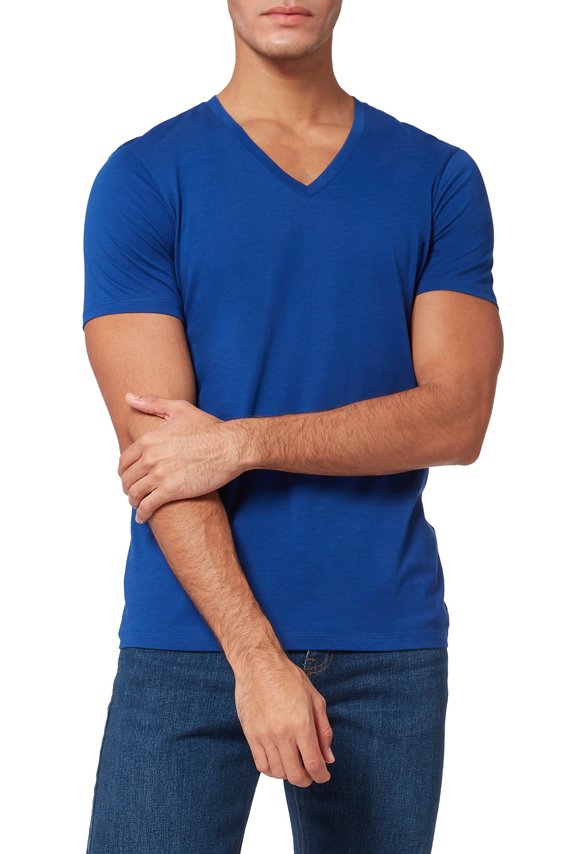 V-Neck Pima Cotton T-Shirt