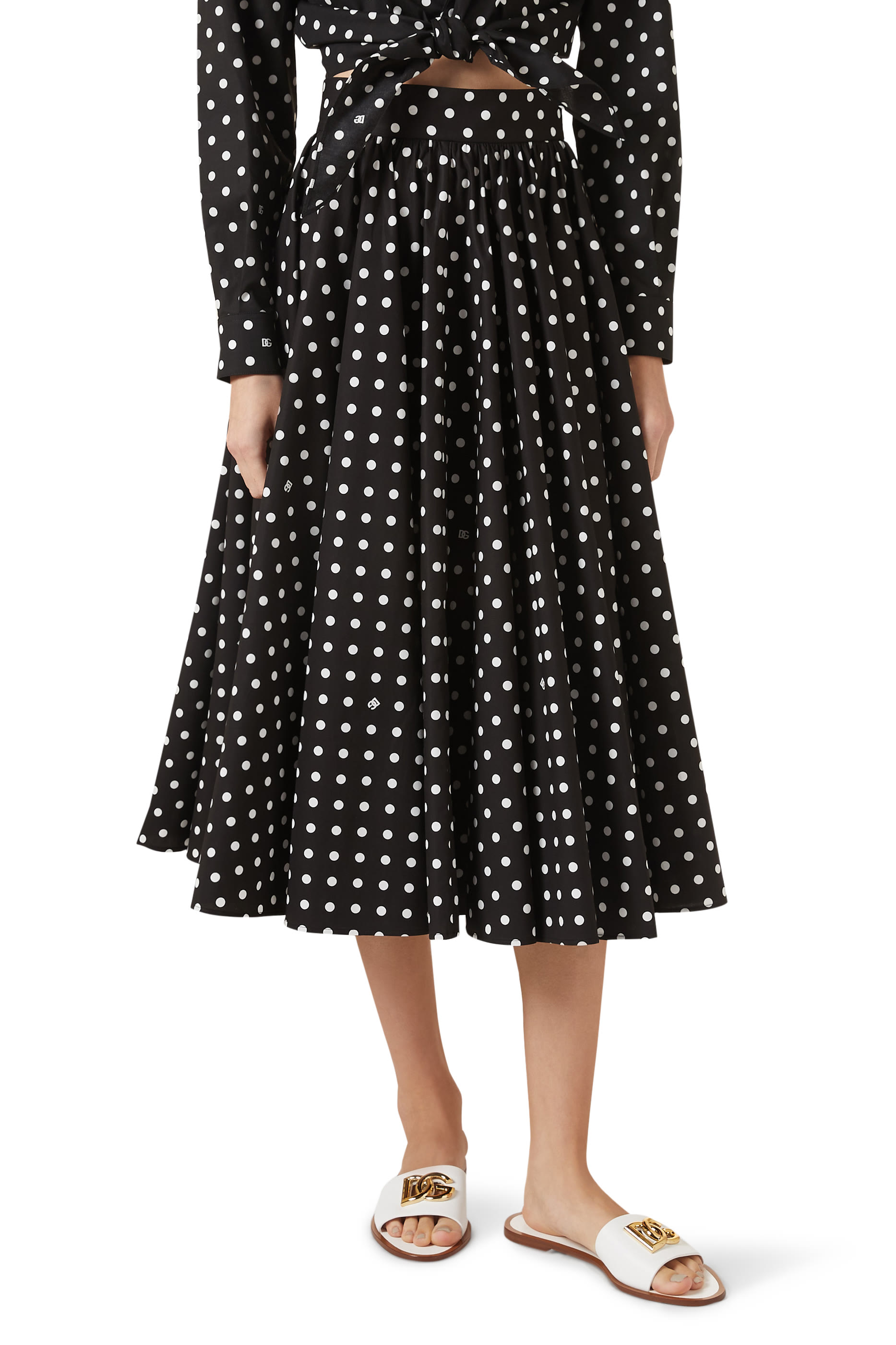 DG Logo Calfskin Slides