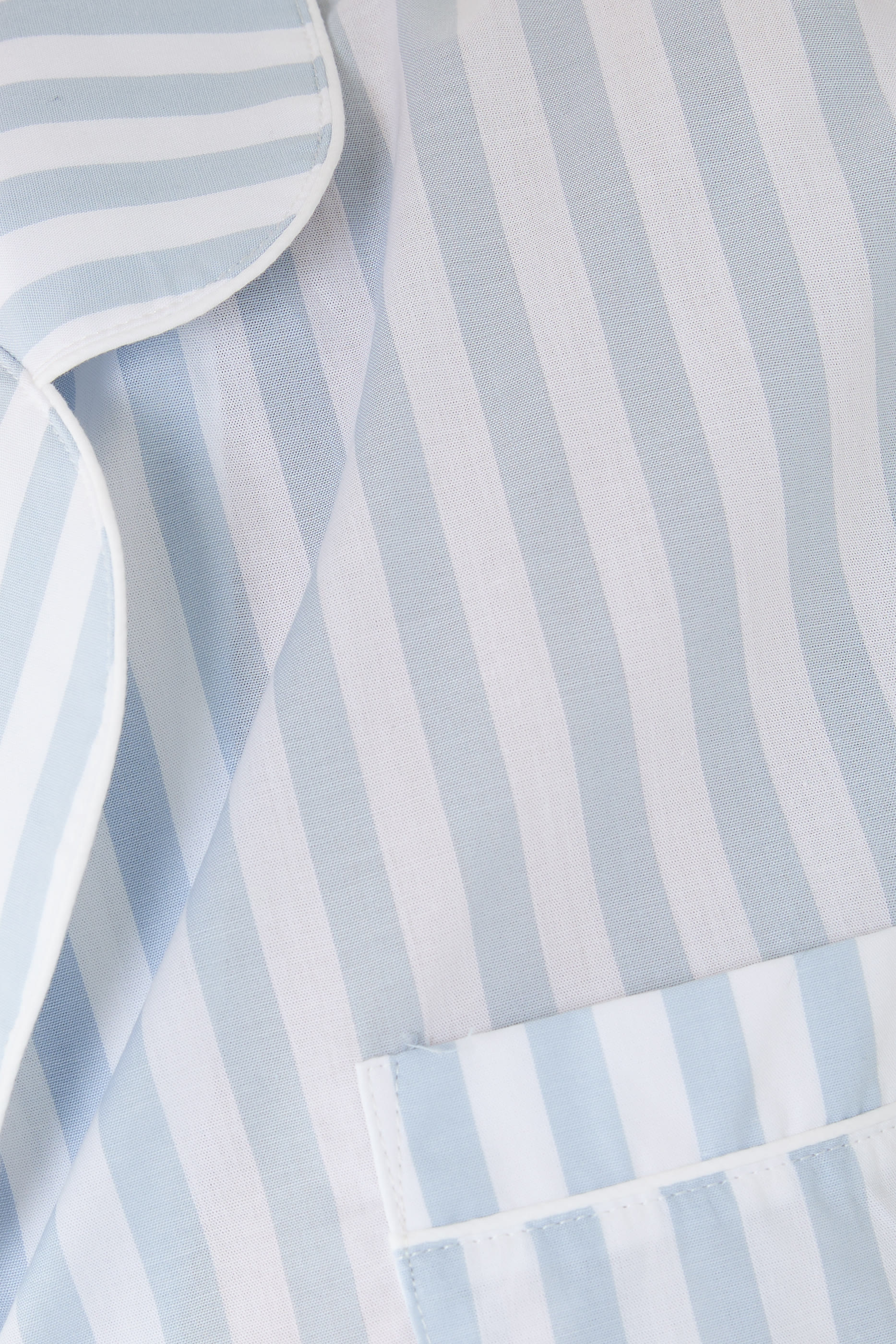 Organic Cotton Poplin Stripe Pyjama Set  