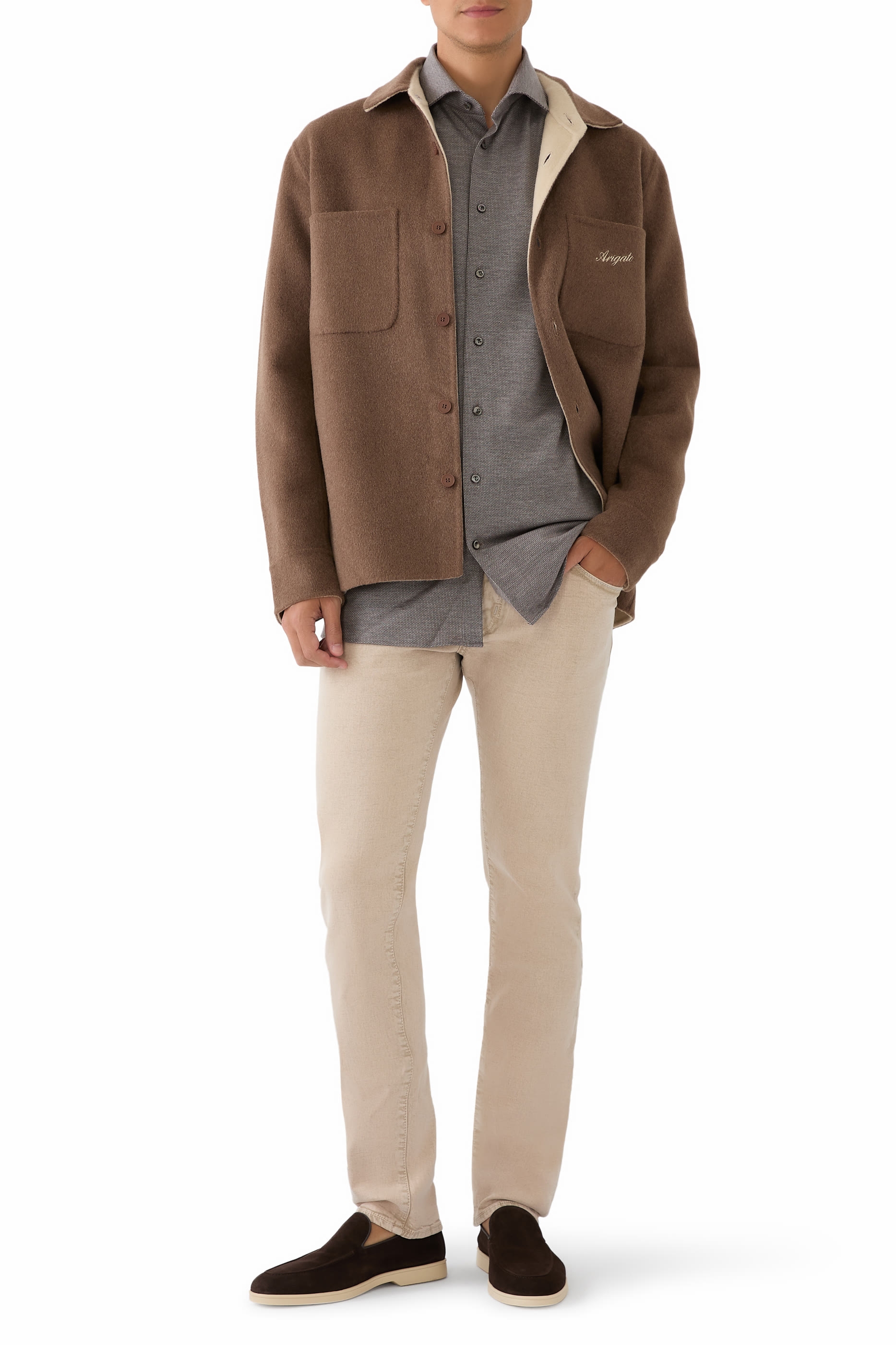 Tencel and Wool Knitted Shirt