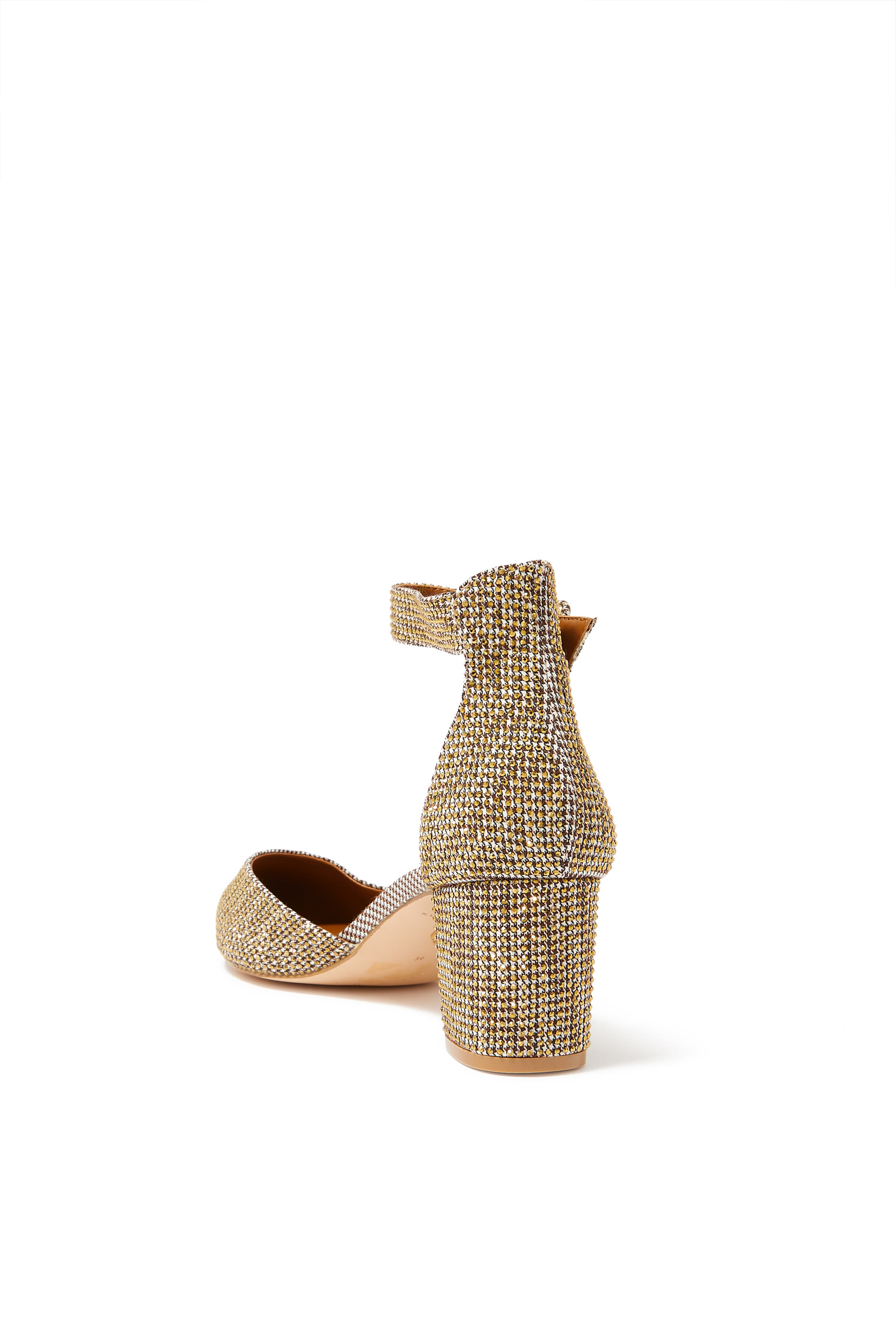 Burlington 60 Ankle Strap Fabric Pumps