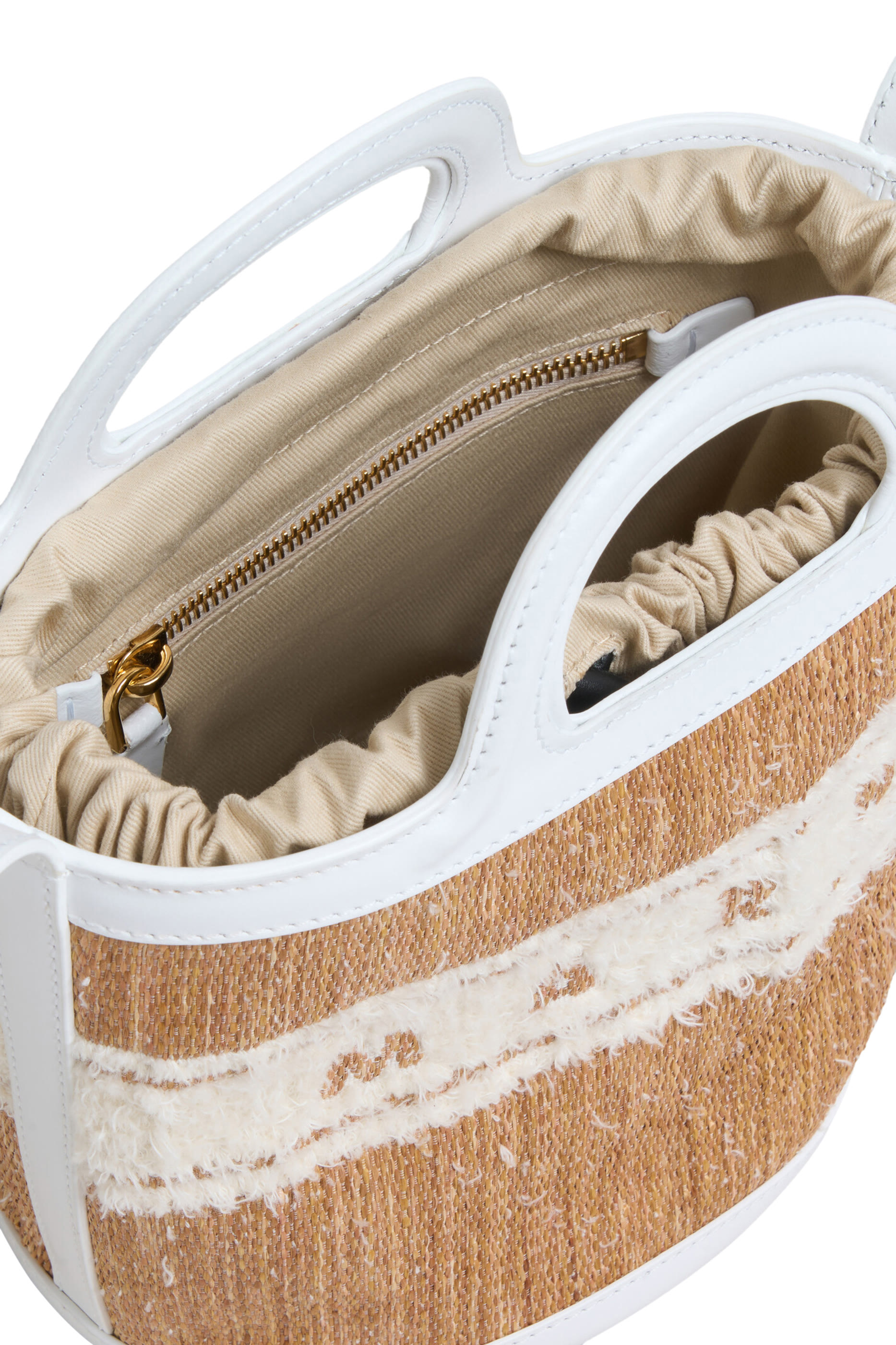 Tropicalia Tufted Logo Small Bucket Bag