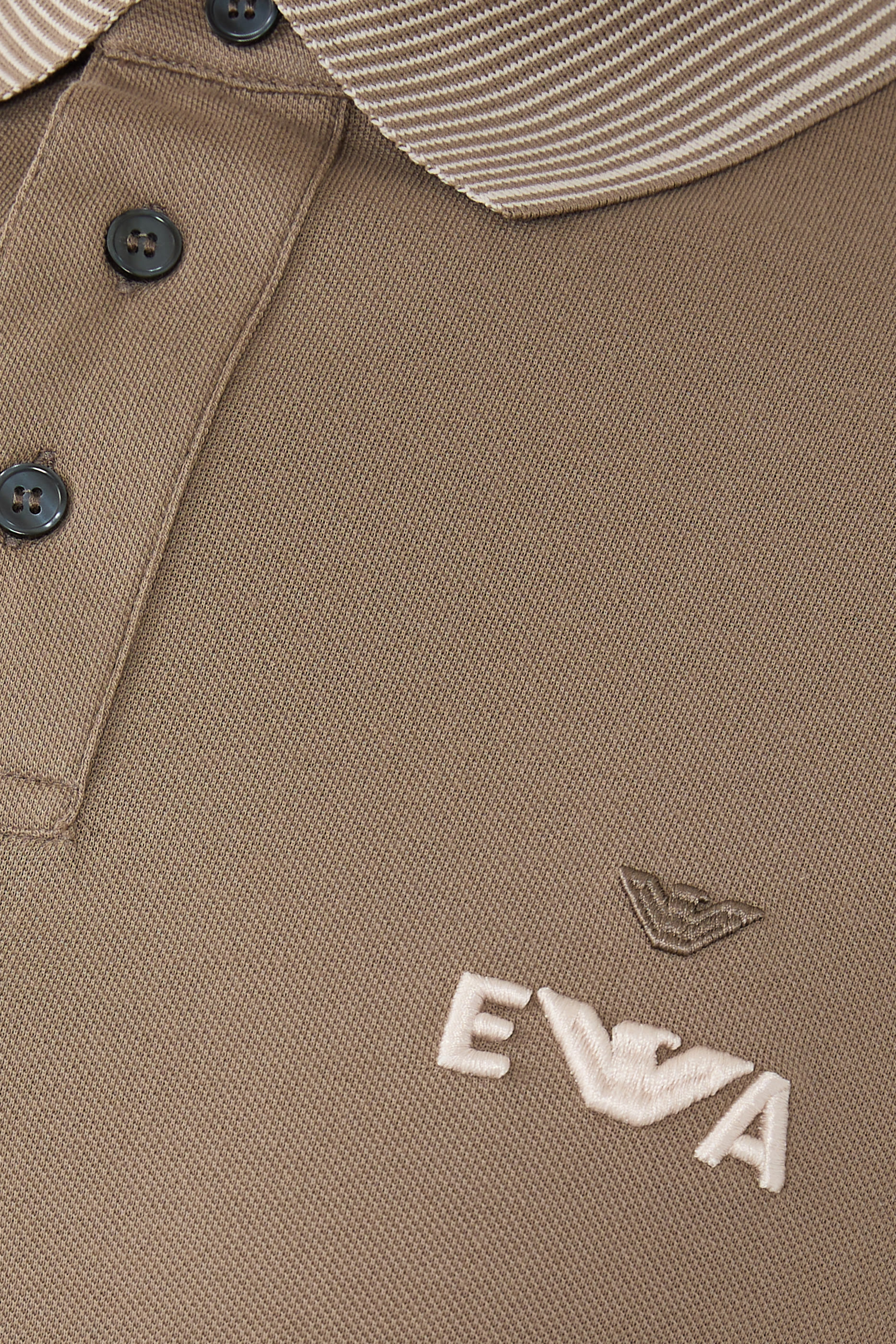 EA Logo Embroidered Piqué Polo Shirt