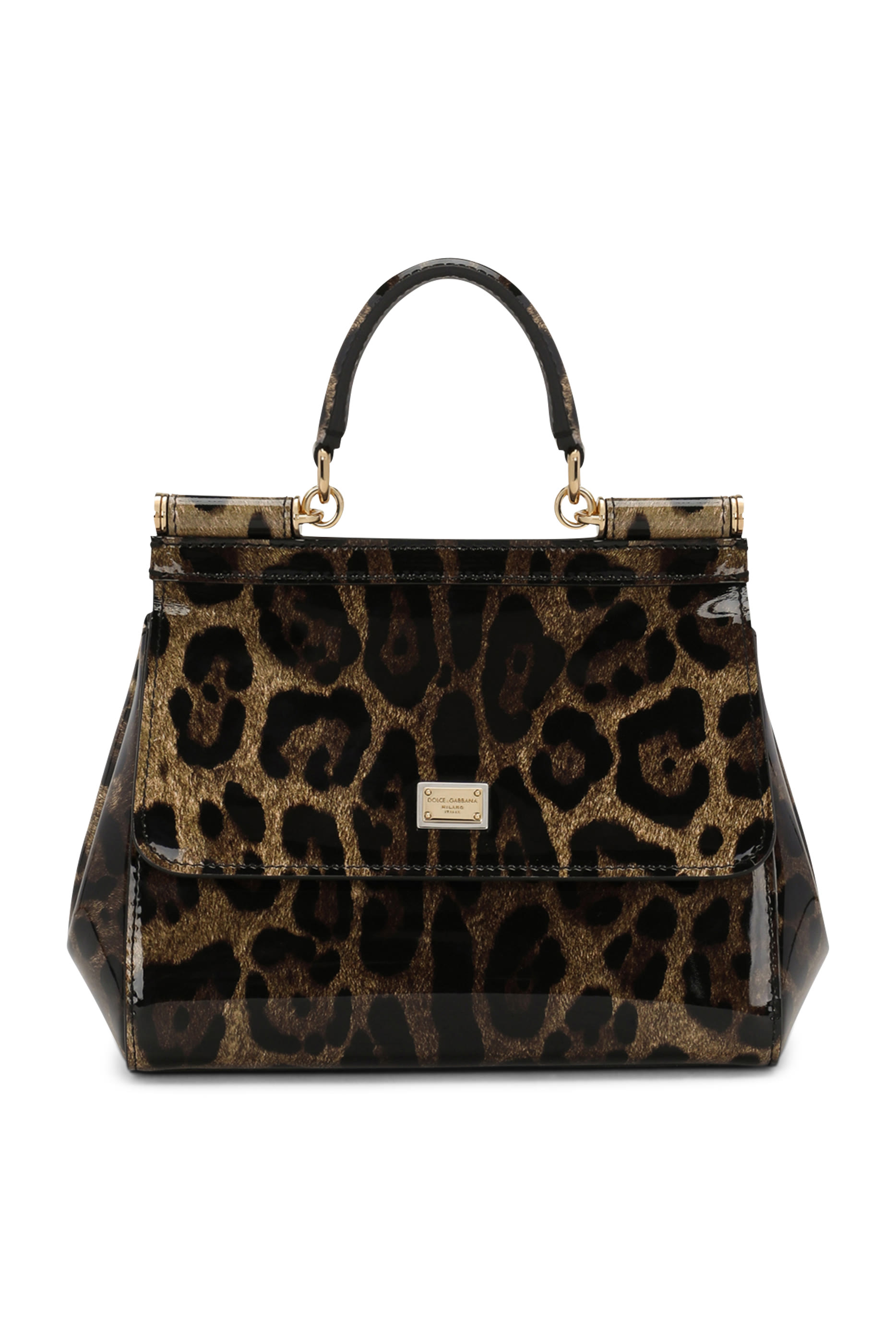 Medium Sicily Leopard Print Handbag