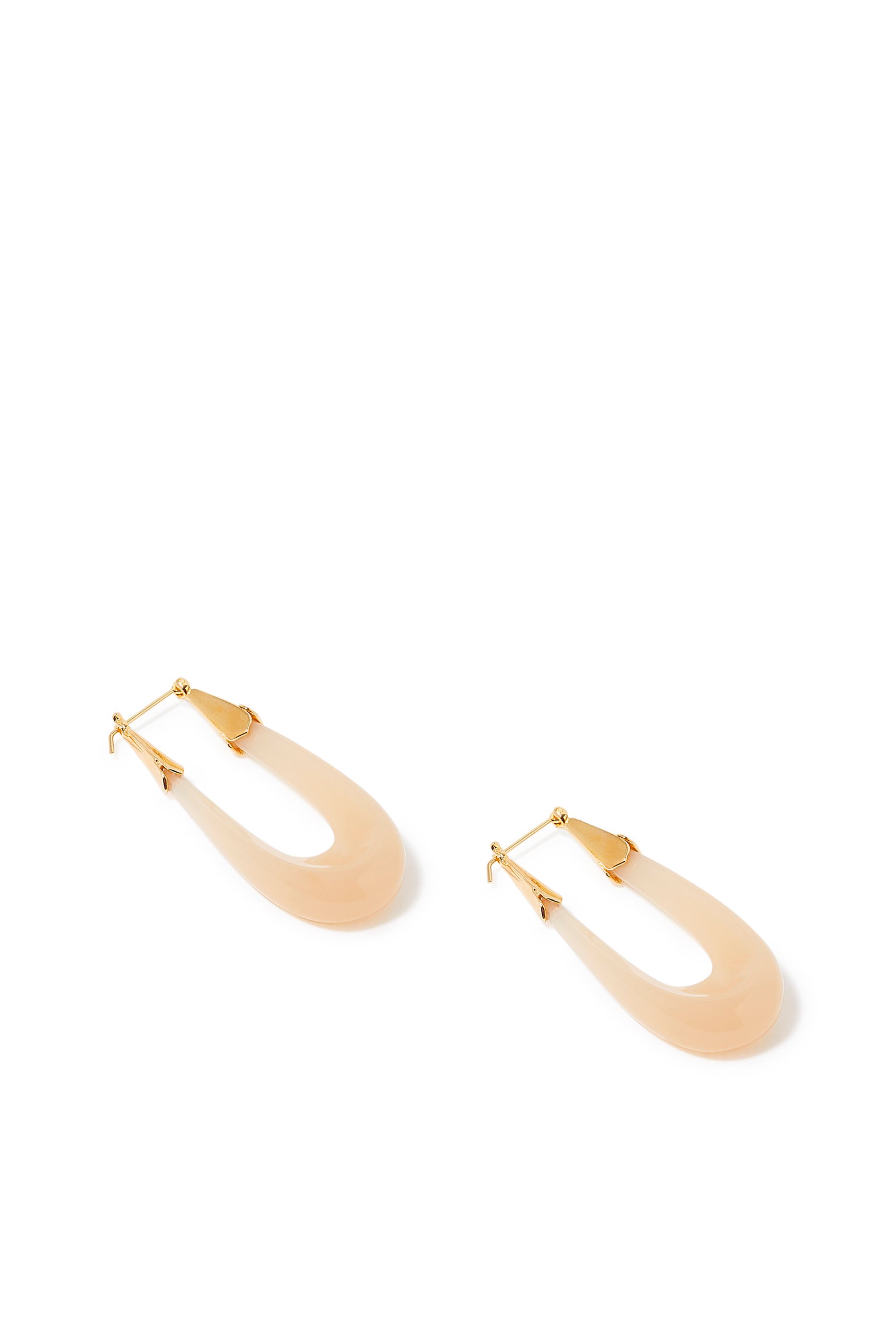 Ecume Drop Earrings, 24k Gold-Plated Brass & Resin
