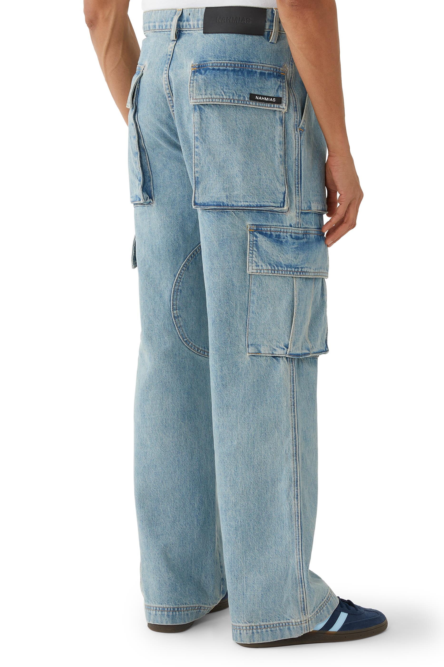 Denim Logo Cargo Trousers
