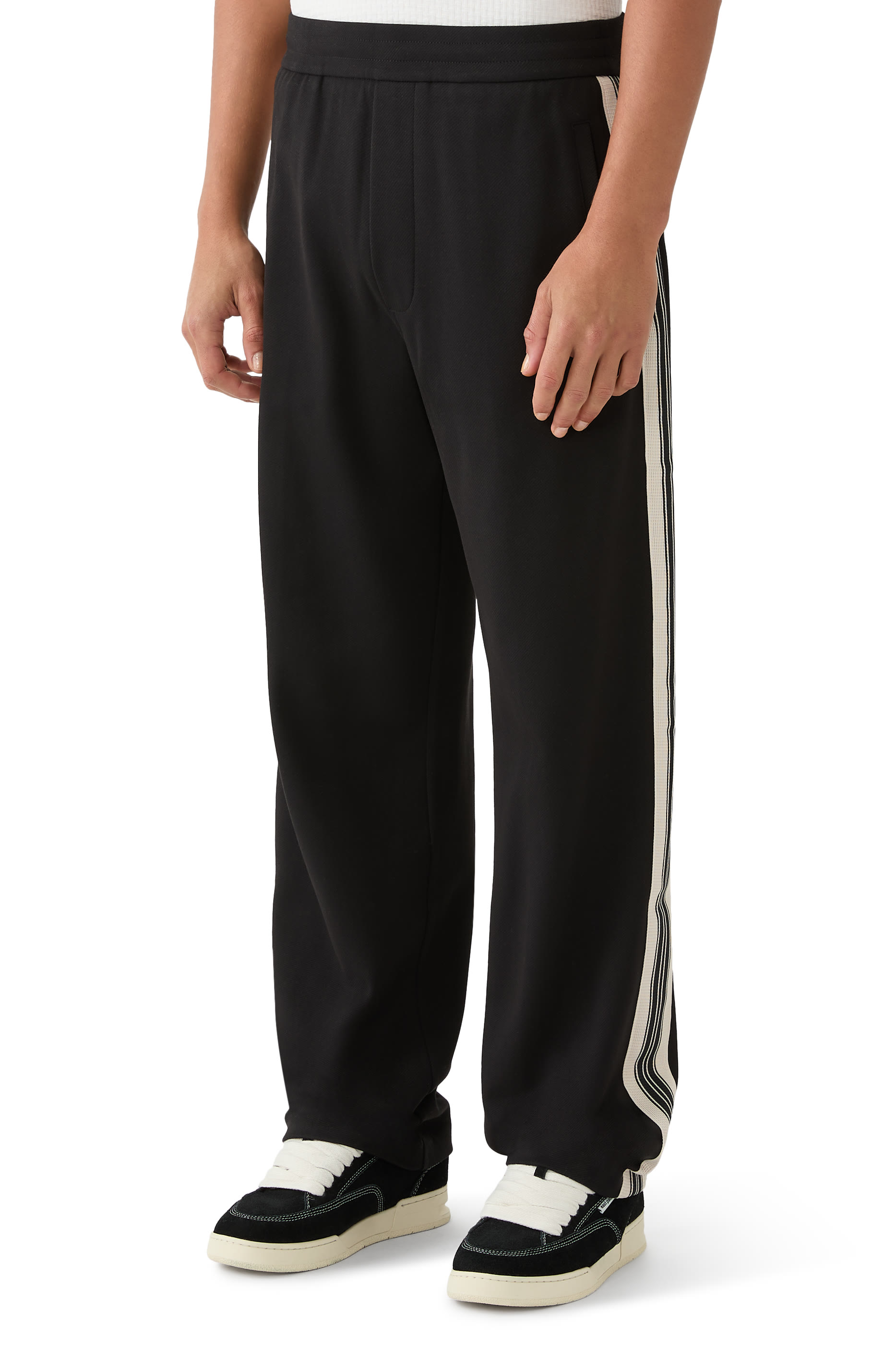 Jersey Trousers with Logo Bands