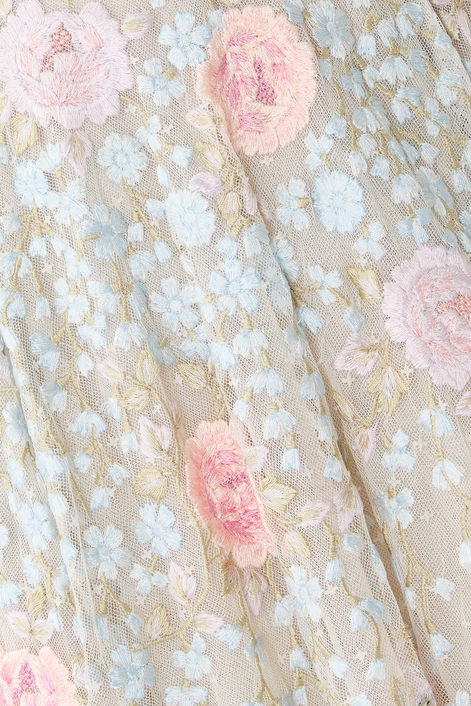 Cressida Embroidery Scoop Neck Micro Mini Dress