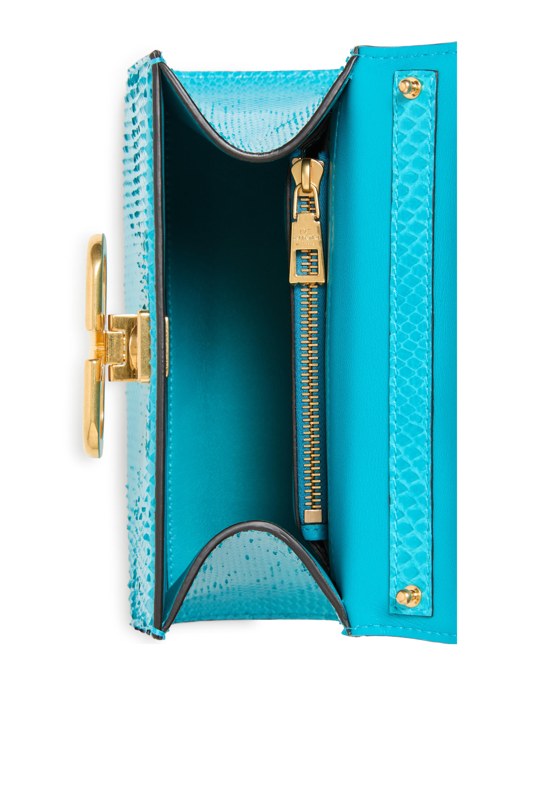 Small VSling Top Handle Python Leather Bag