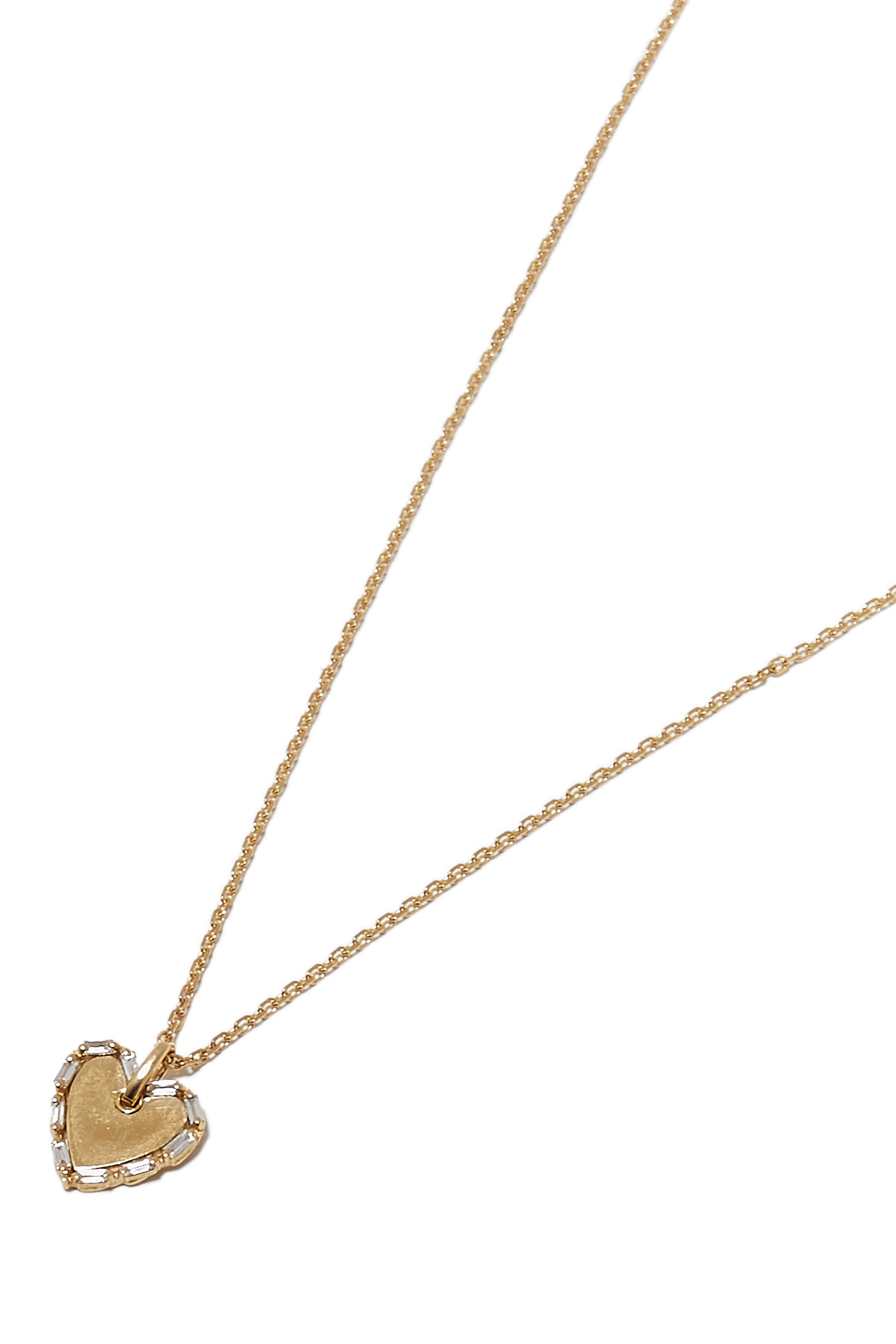 Heart Necklace, 18k Yellow Gold & Diamonds
