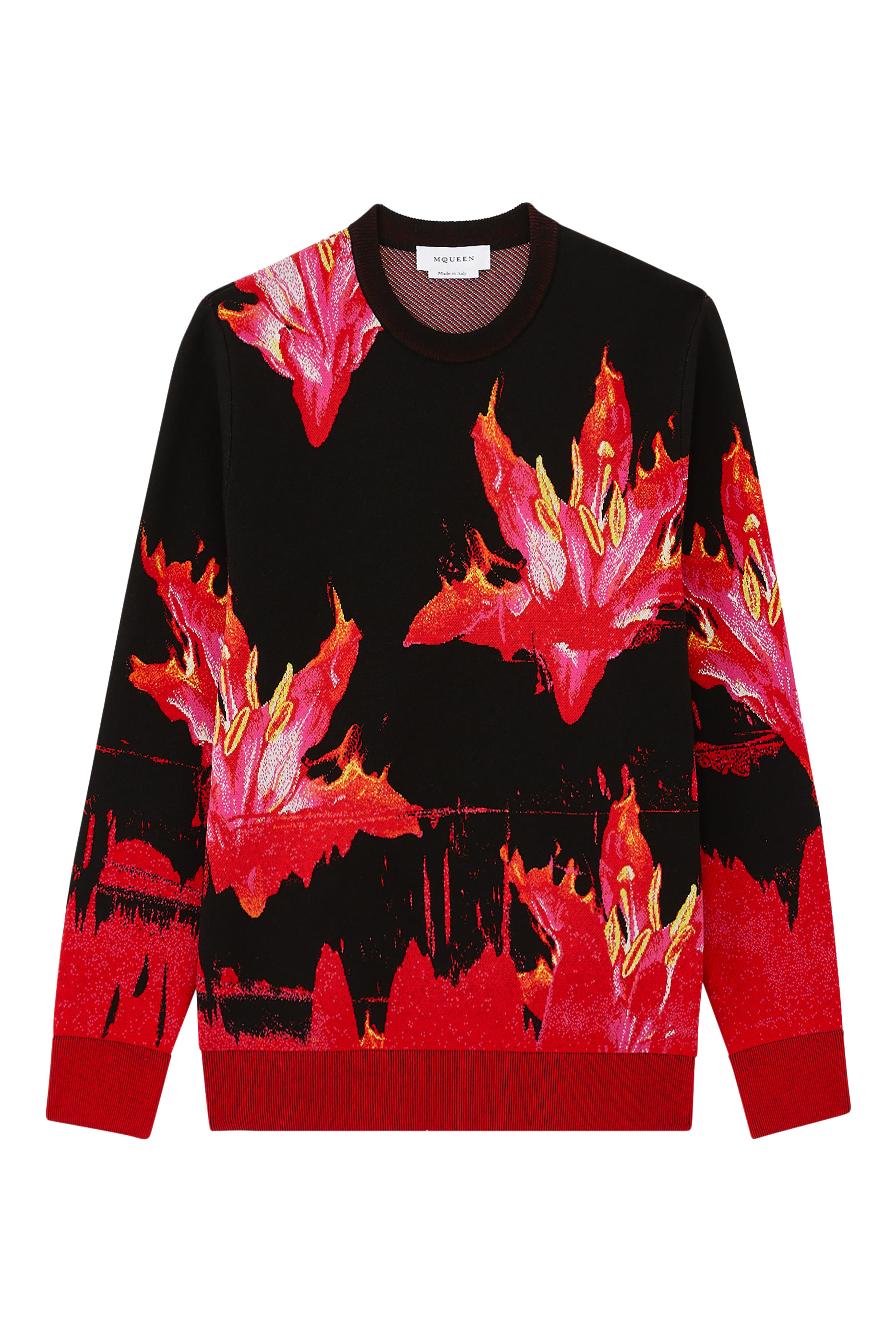 Fire Flower Jacquard Sweater