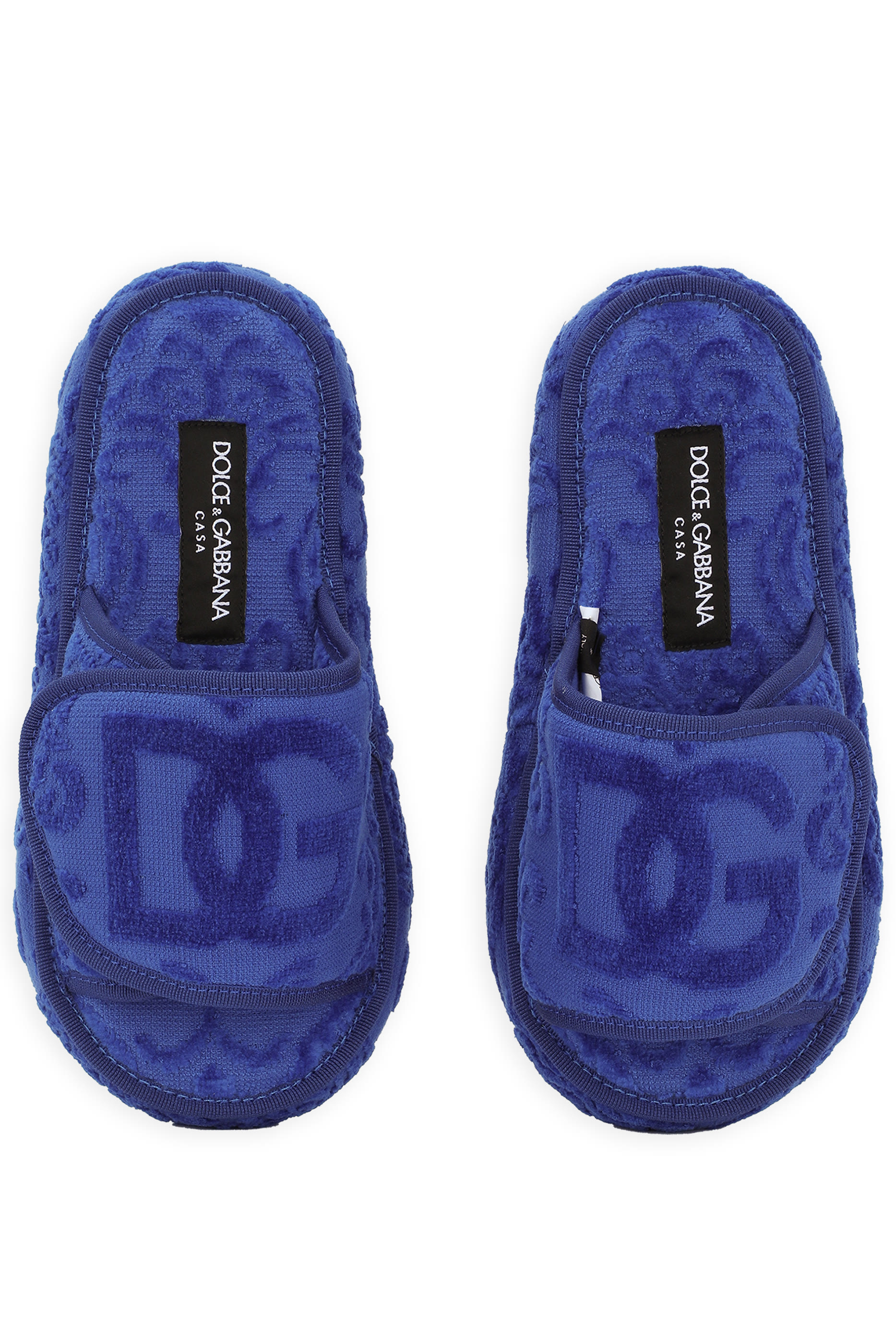 Jacquard Terry Cotton Plateau Slippers