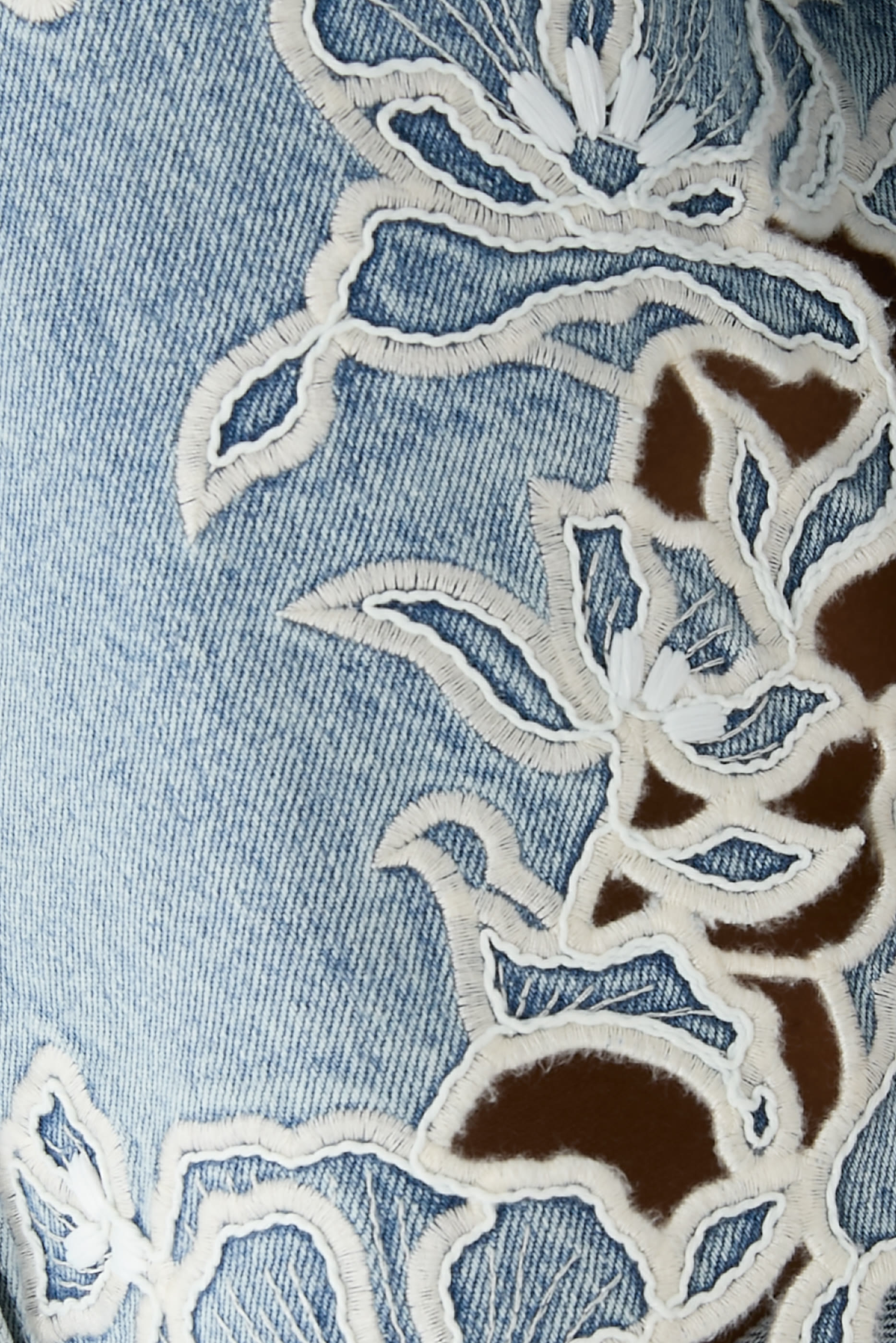 Albaine Embroidered Denim Shirt 