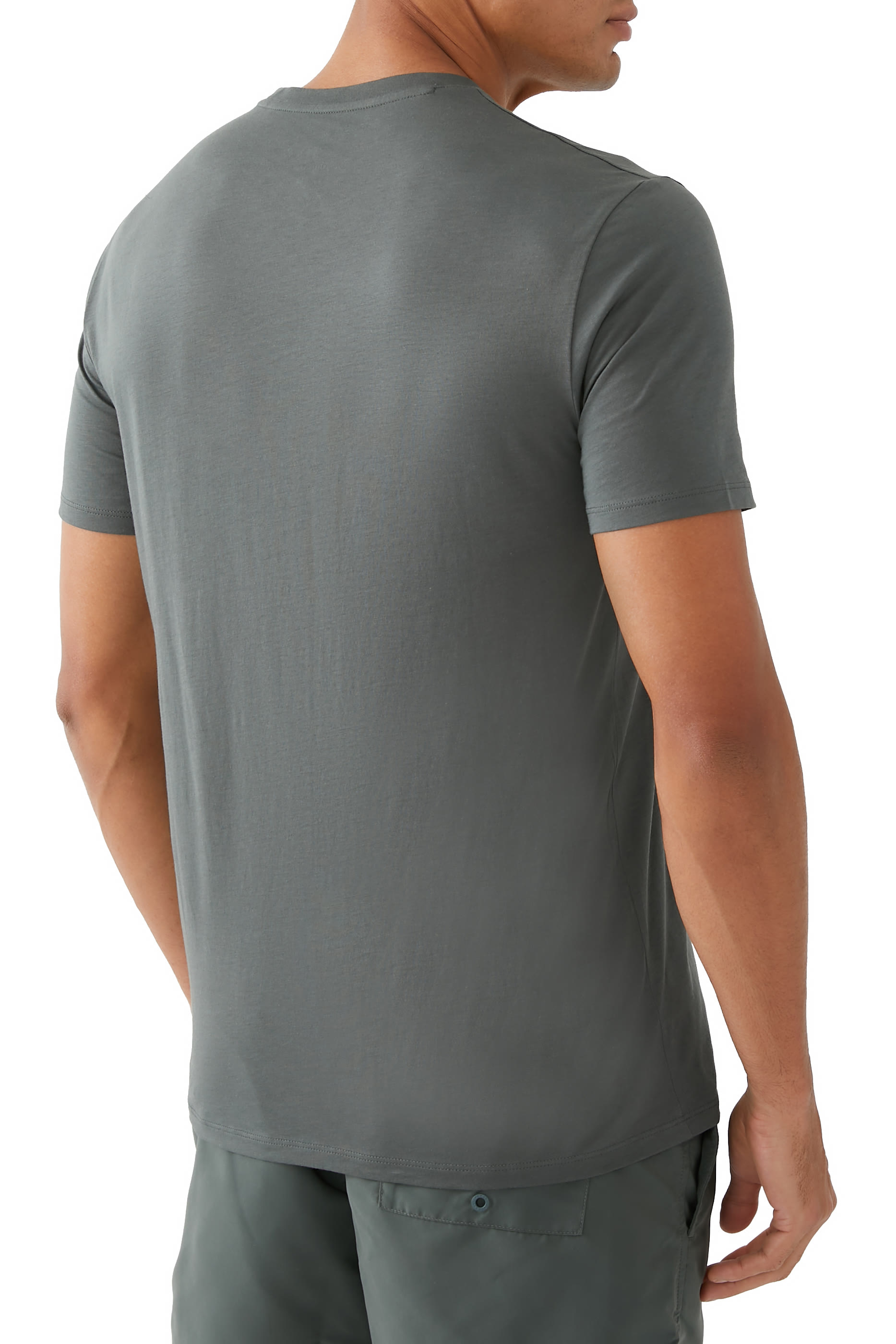 Meta Nature Crew Neck Regular Fit Cotton T-Shirt