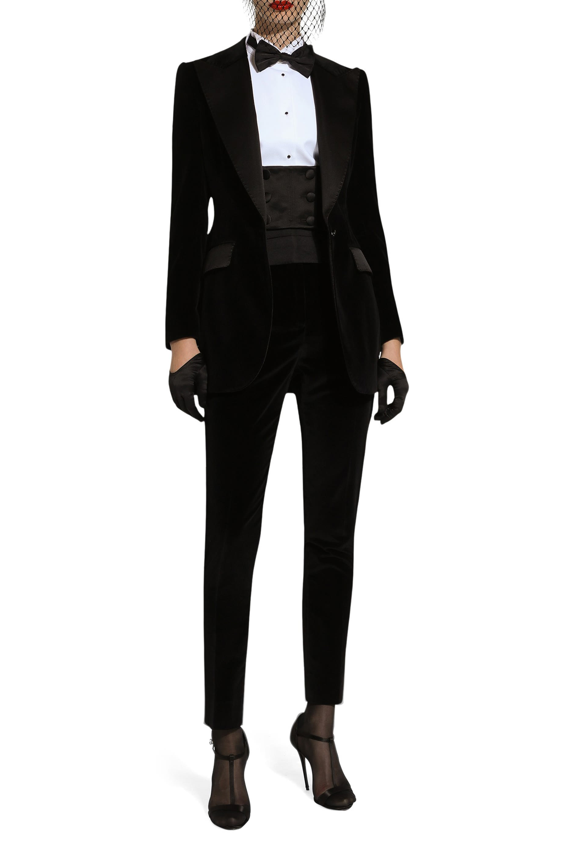 Single-Breasted Velvet Turlington Tuxedo Jacket