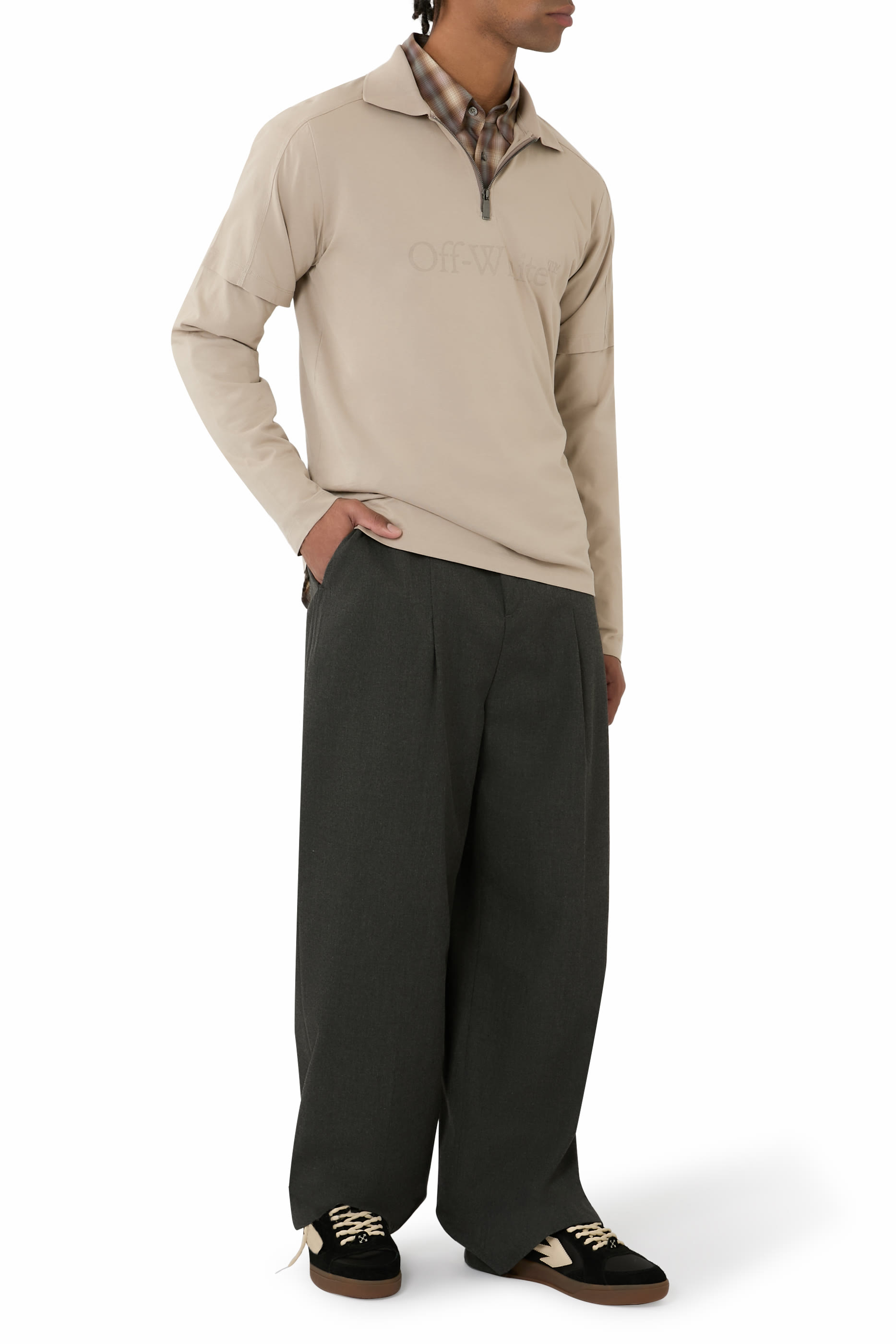 Big Bookish Double Sleeve Polo