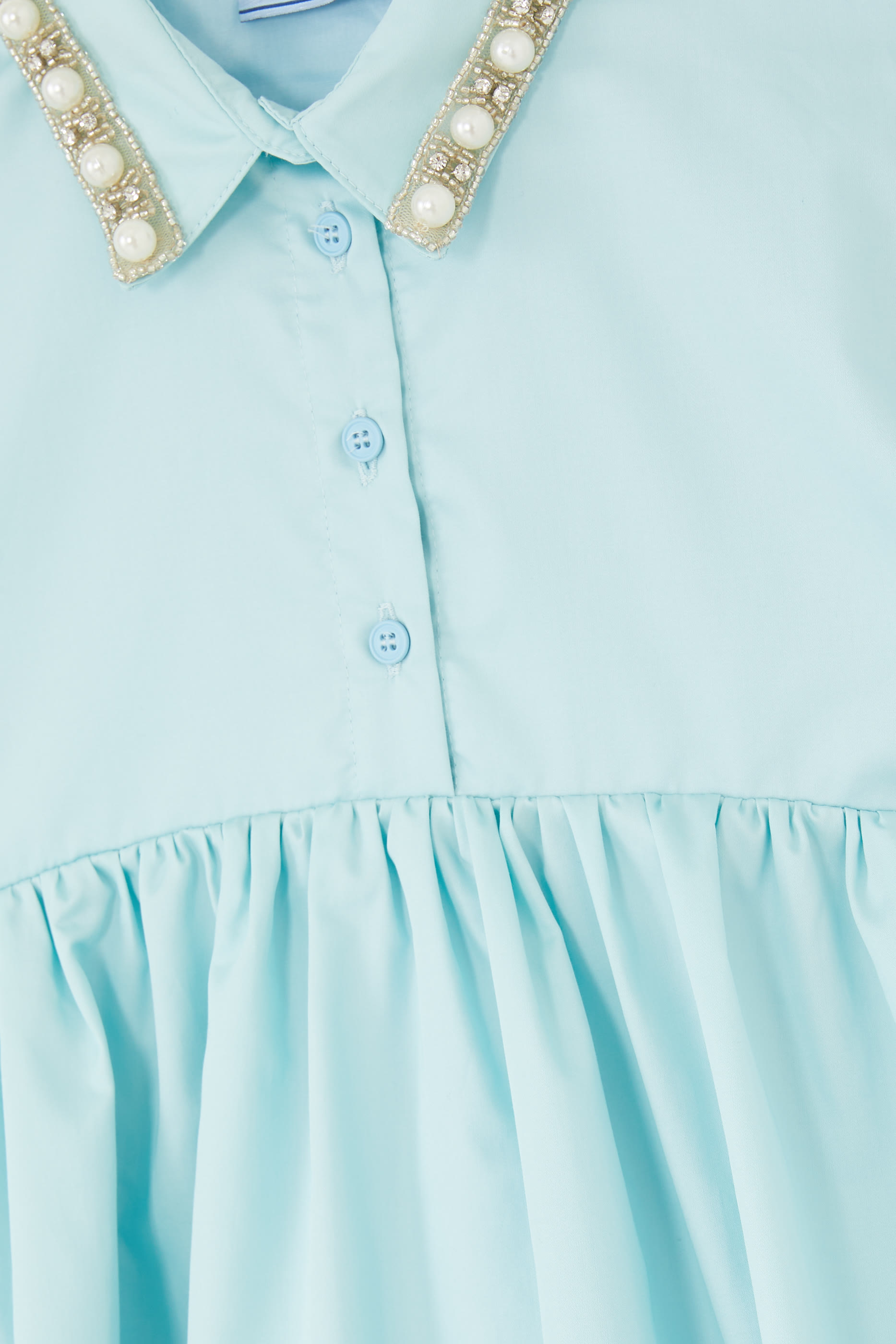 Kids Embellished Cotton Dress
