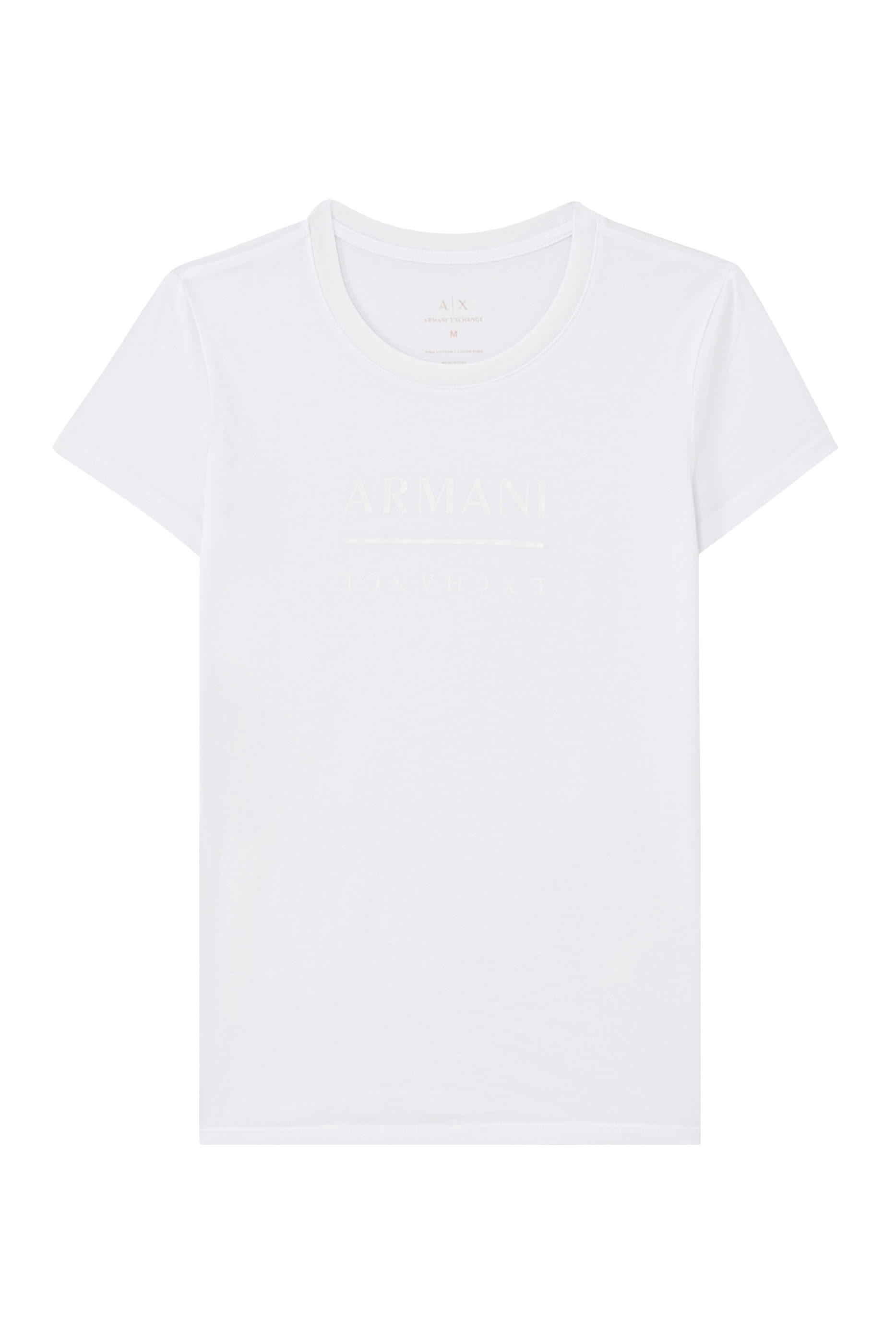 Pima Cotton Vinyl Effect Logo T-Shirt