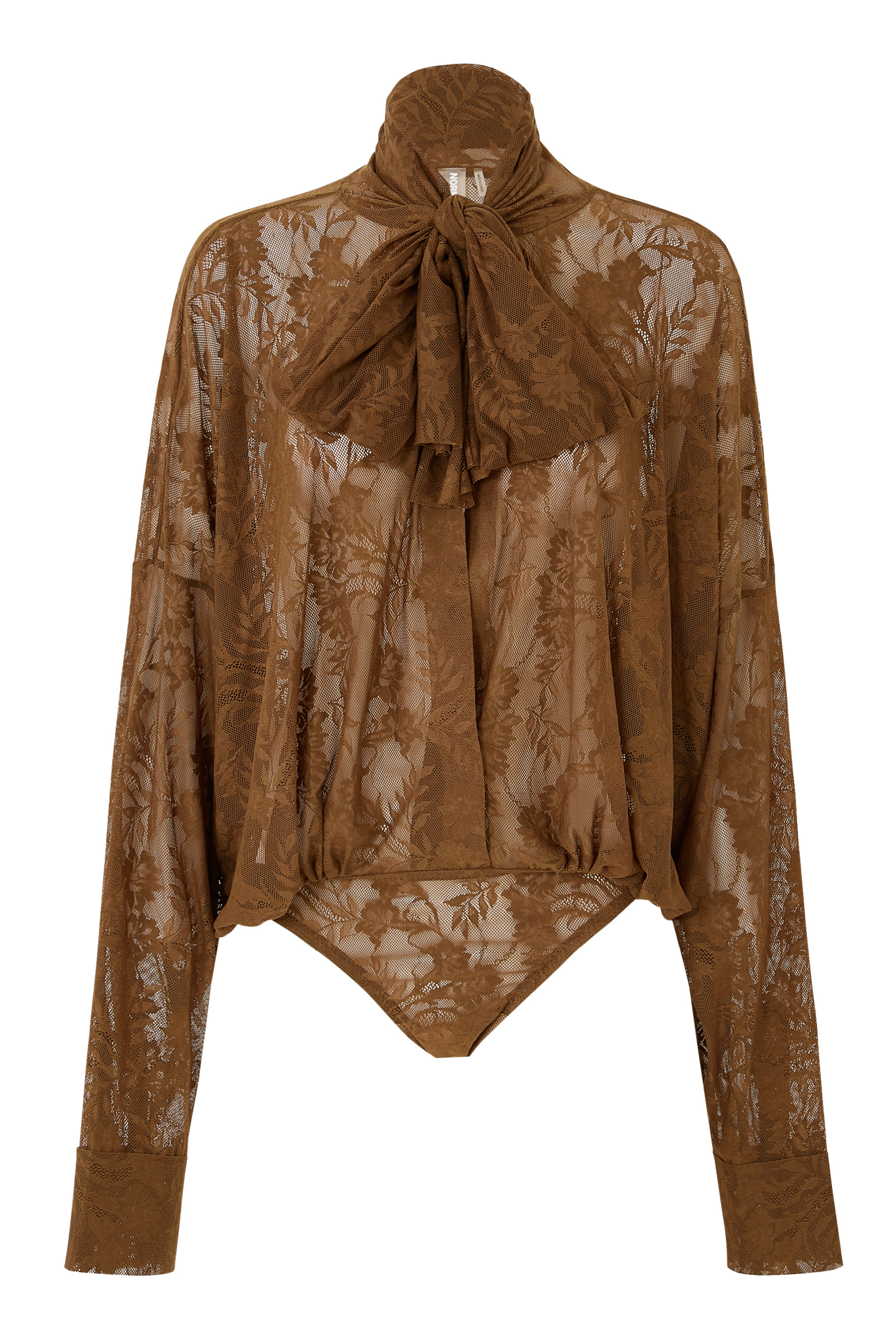  Super Oversized BF NK Shirt Bodysuit with Bow