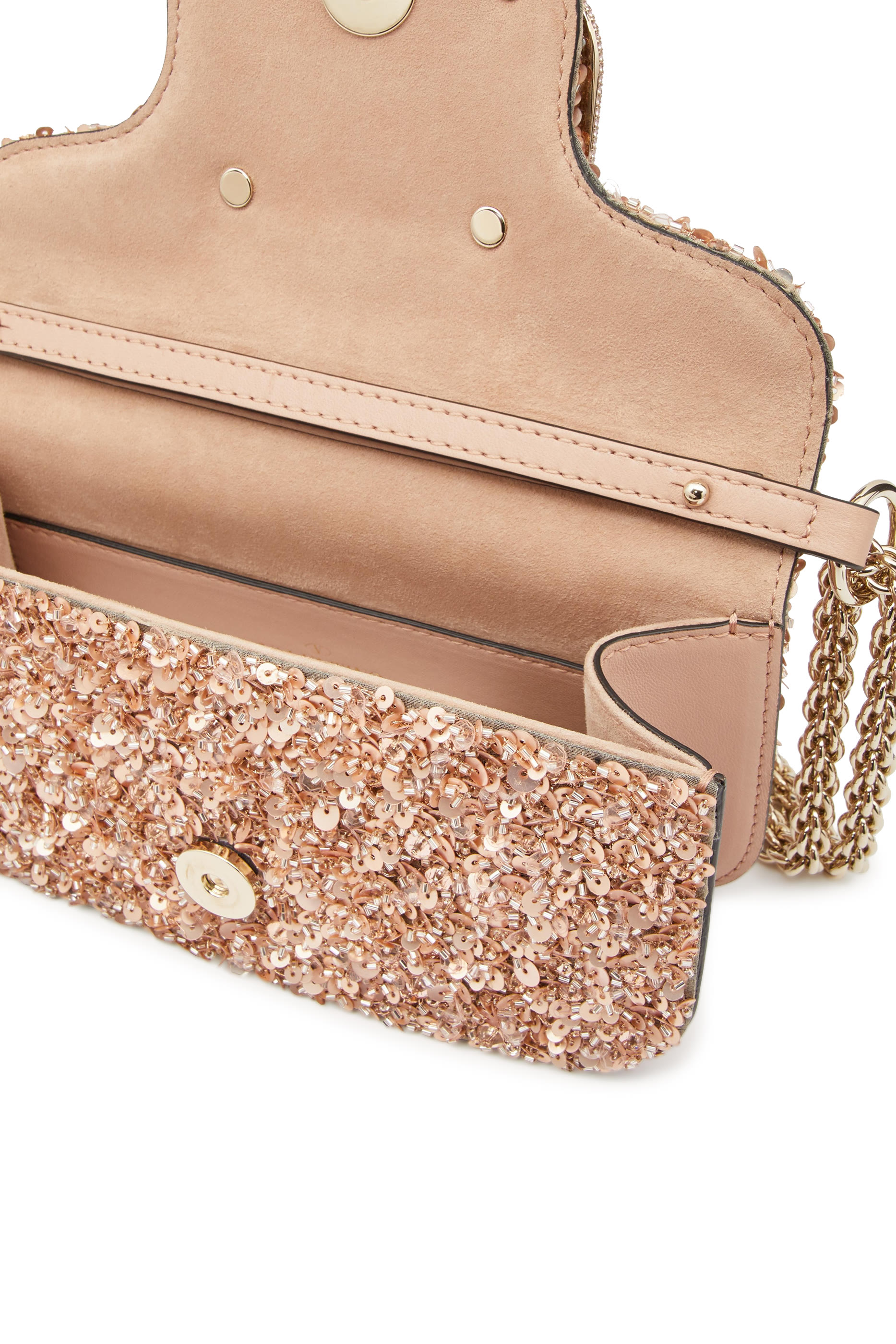 Small Sequin-Encrusted Locò Shoulder Bag