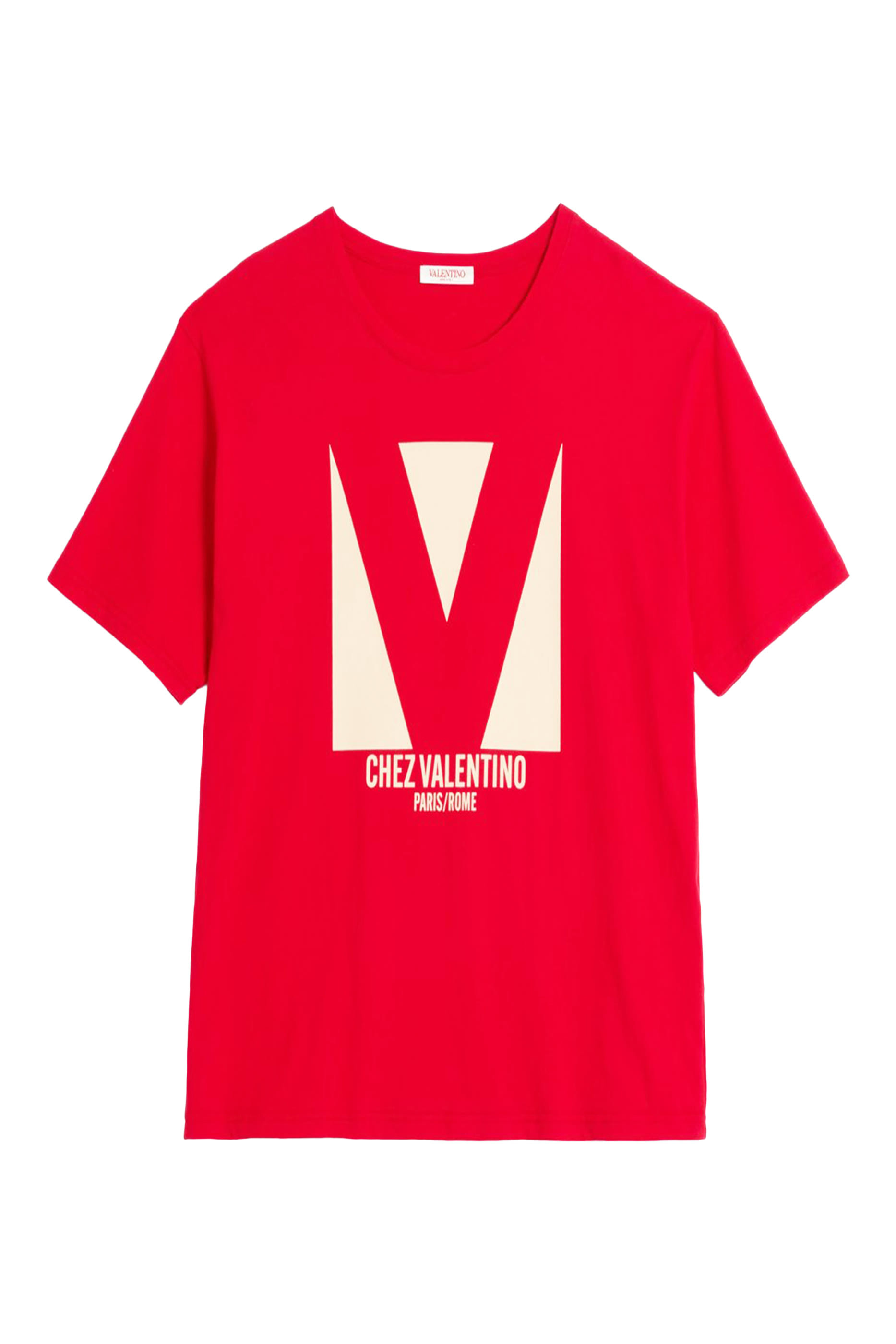 Chez Valentino Print Cotton T-Shirt