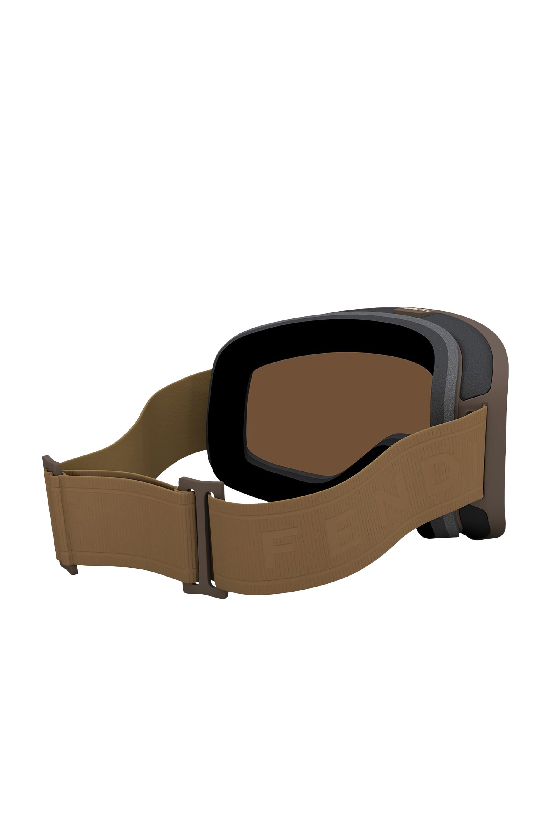 Brown Rectangular Ski Mask