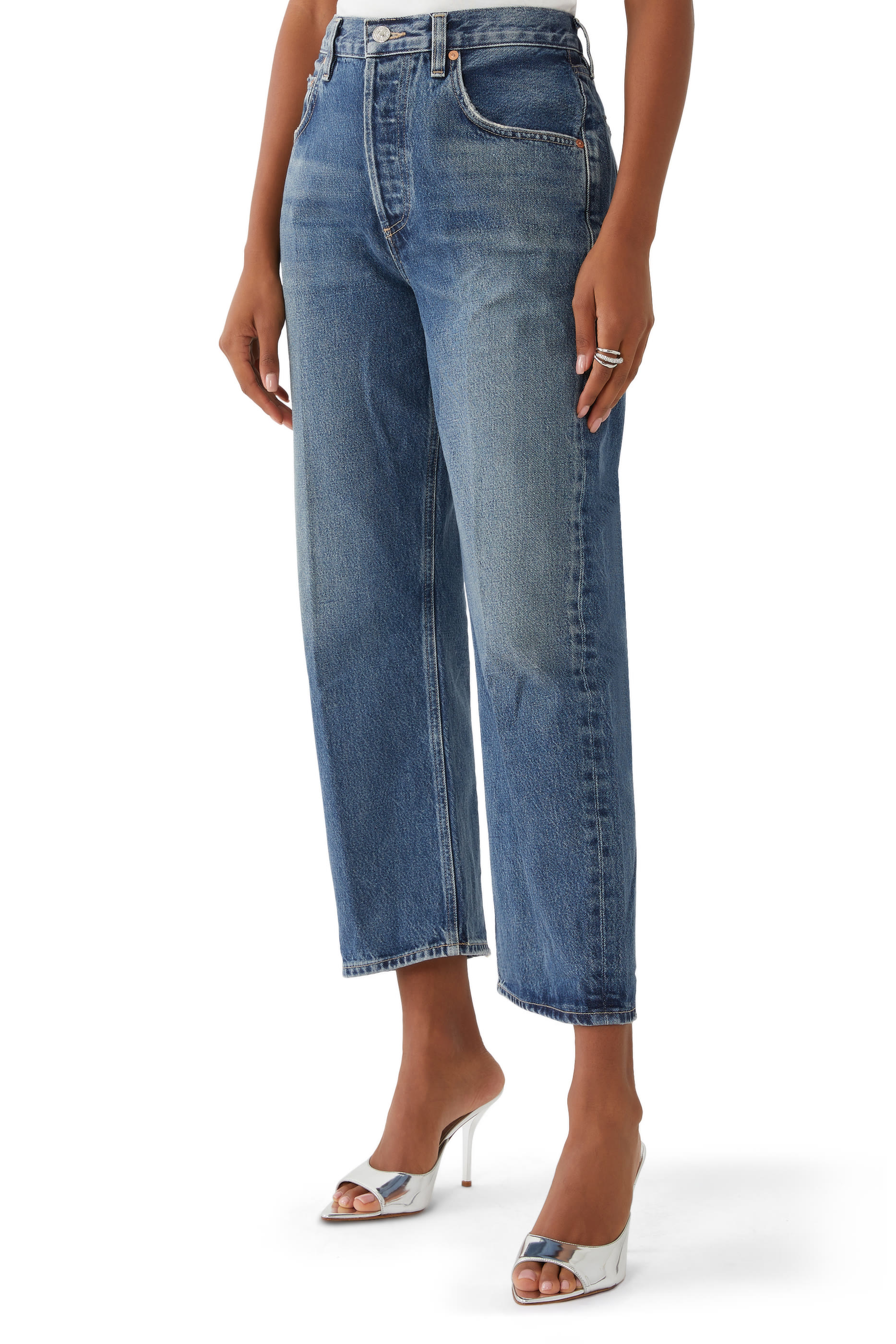 Dahlia Low Rise Soft Barrel Jeans