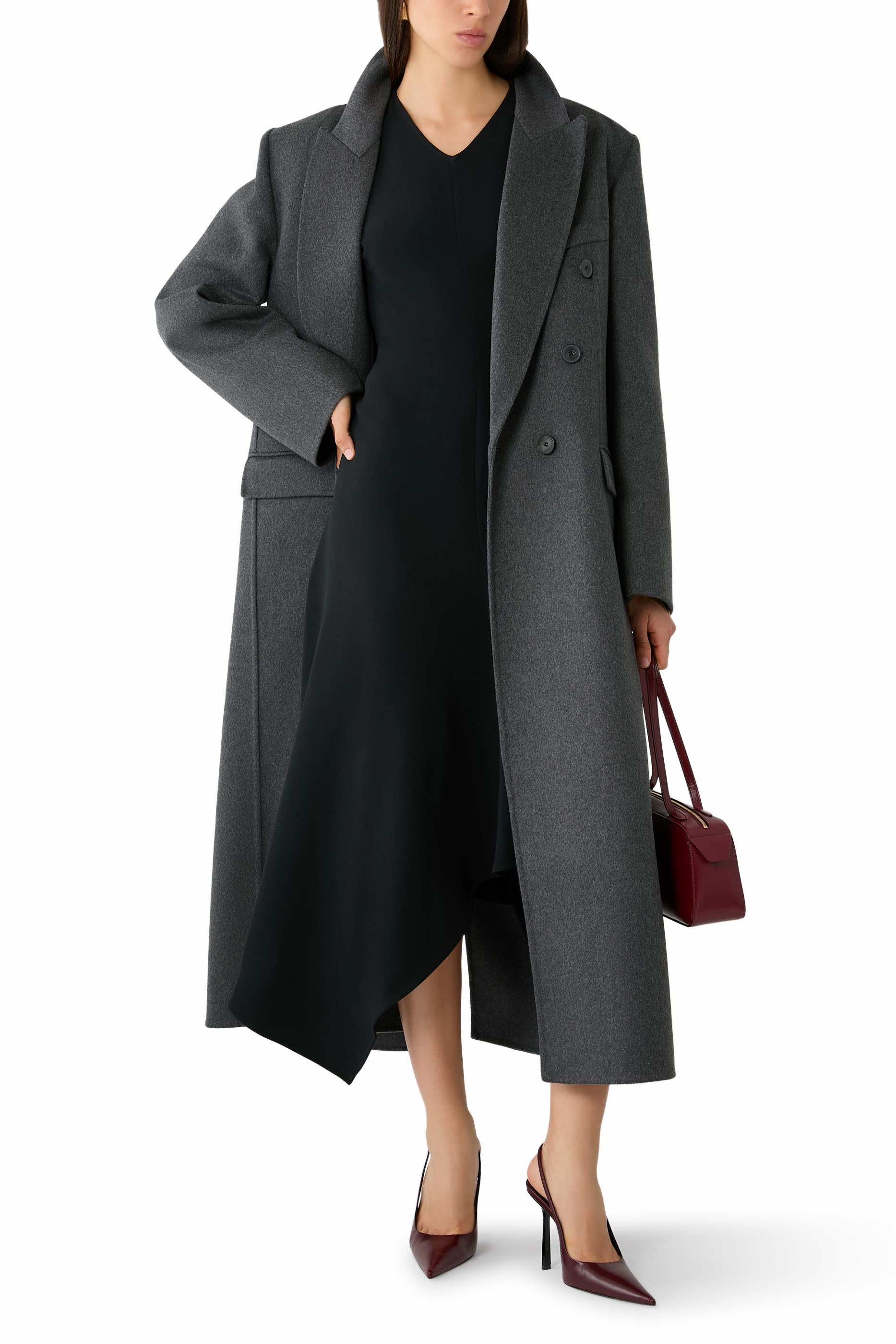 Double-Breasted Single-Vent Overcoat