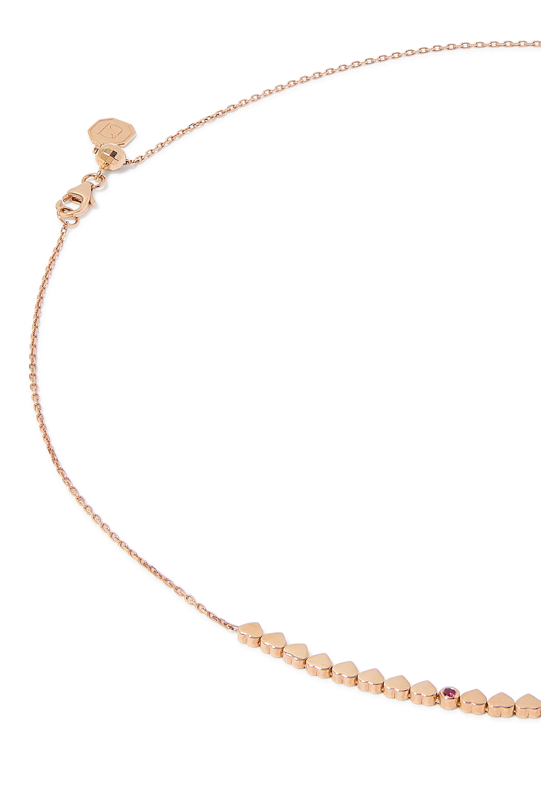 Love in Tokyo Necklace, 18k Rose Gold & Diamonds
