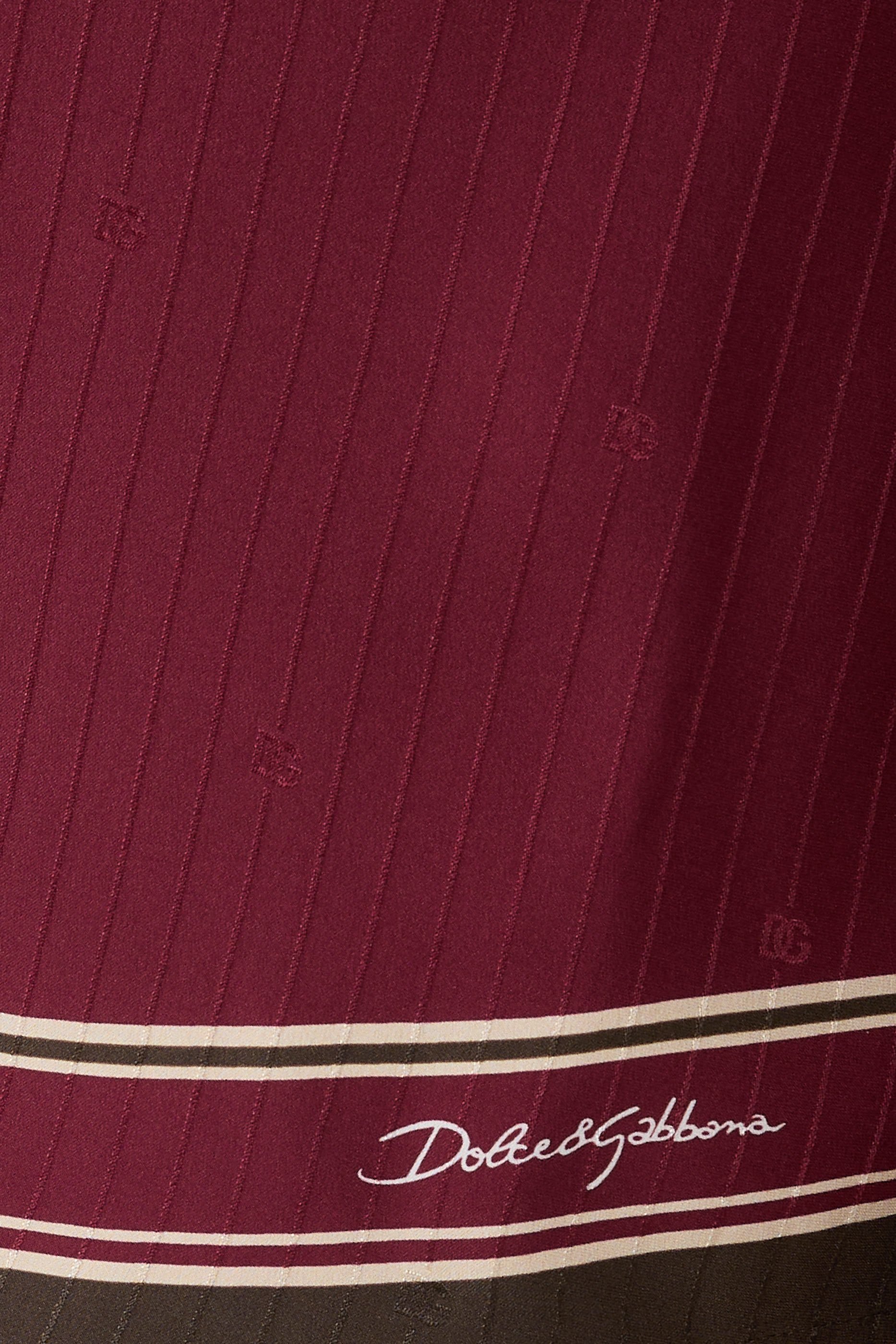 Logo-Print Striped Jacquard Martini Shirt