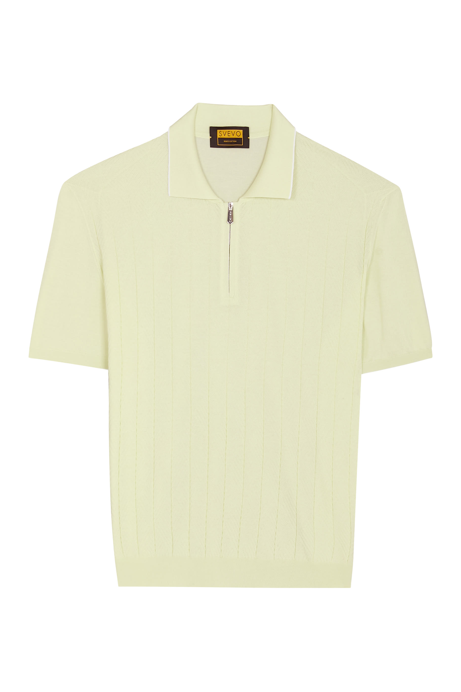  Short-Sleeve Polo with Zip